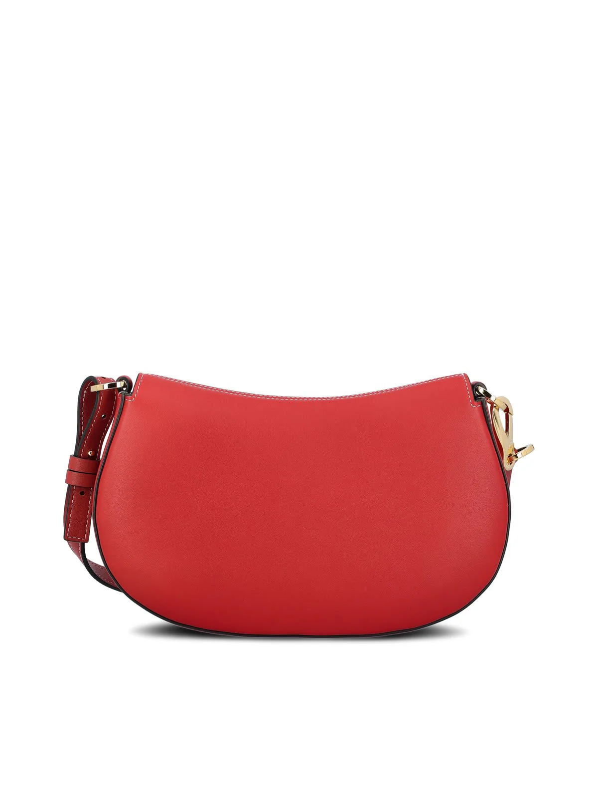 Valentino Garavani Ohval Foldover Top Shoulder Bag - Red - Image 2