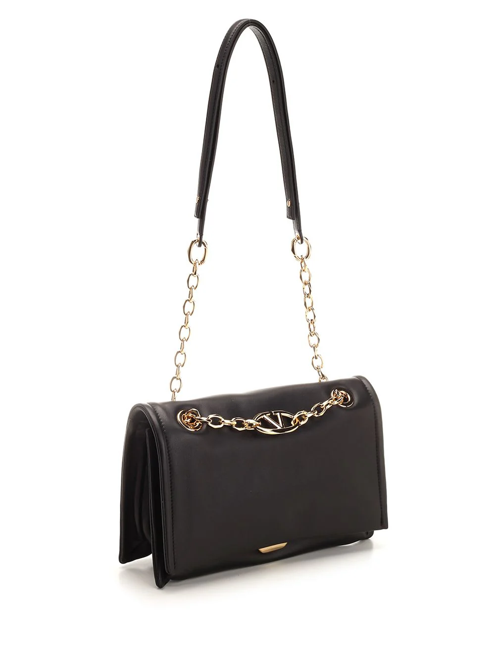 Valentino Garavani Vlogo Chain Shoulder Bag - Black - Image 2