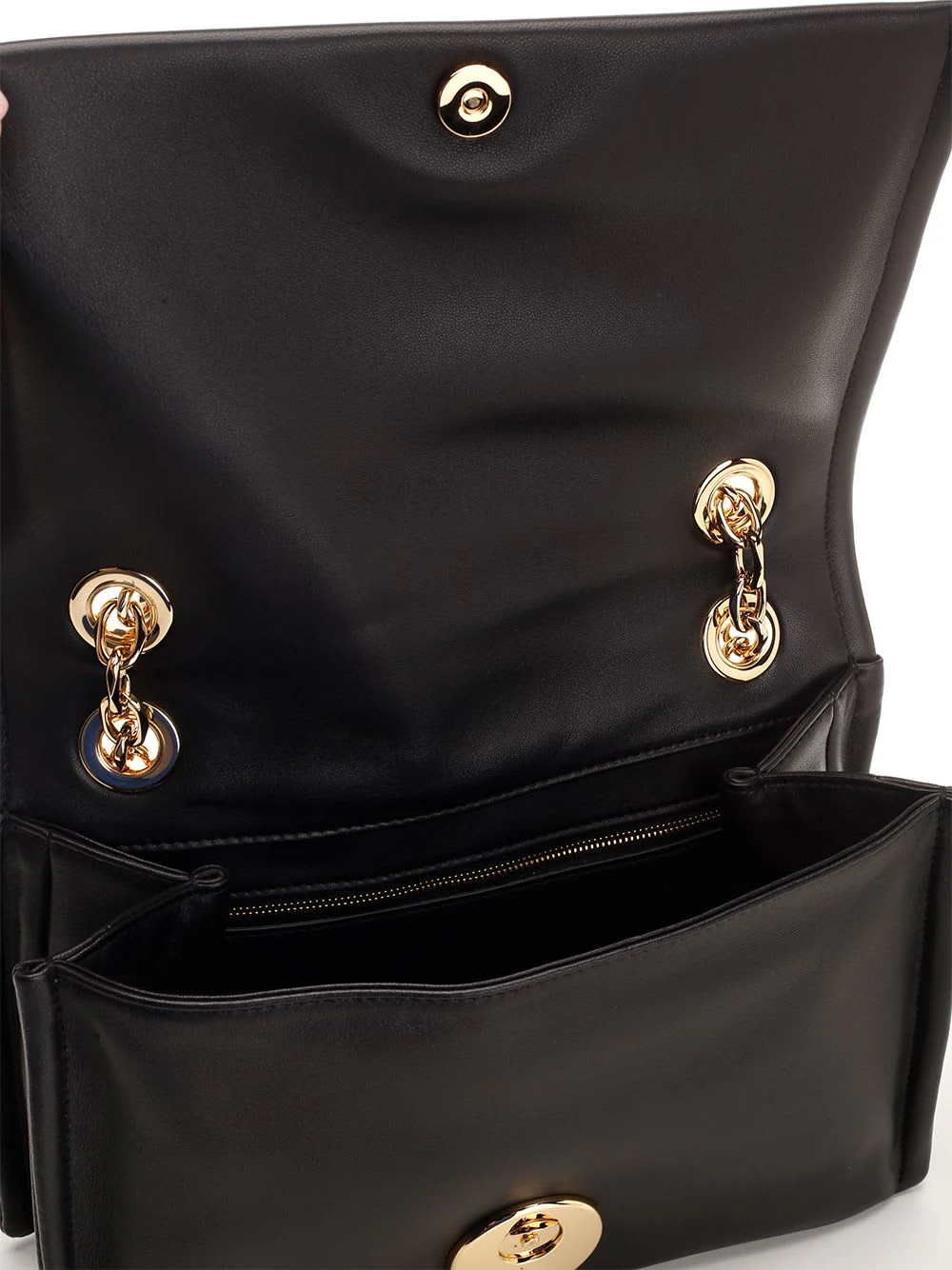Valentino Garavani Vlogo Chain Shoulder Bag - Black - Image 4