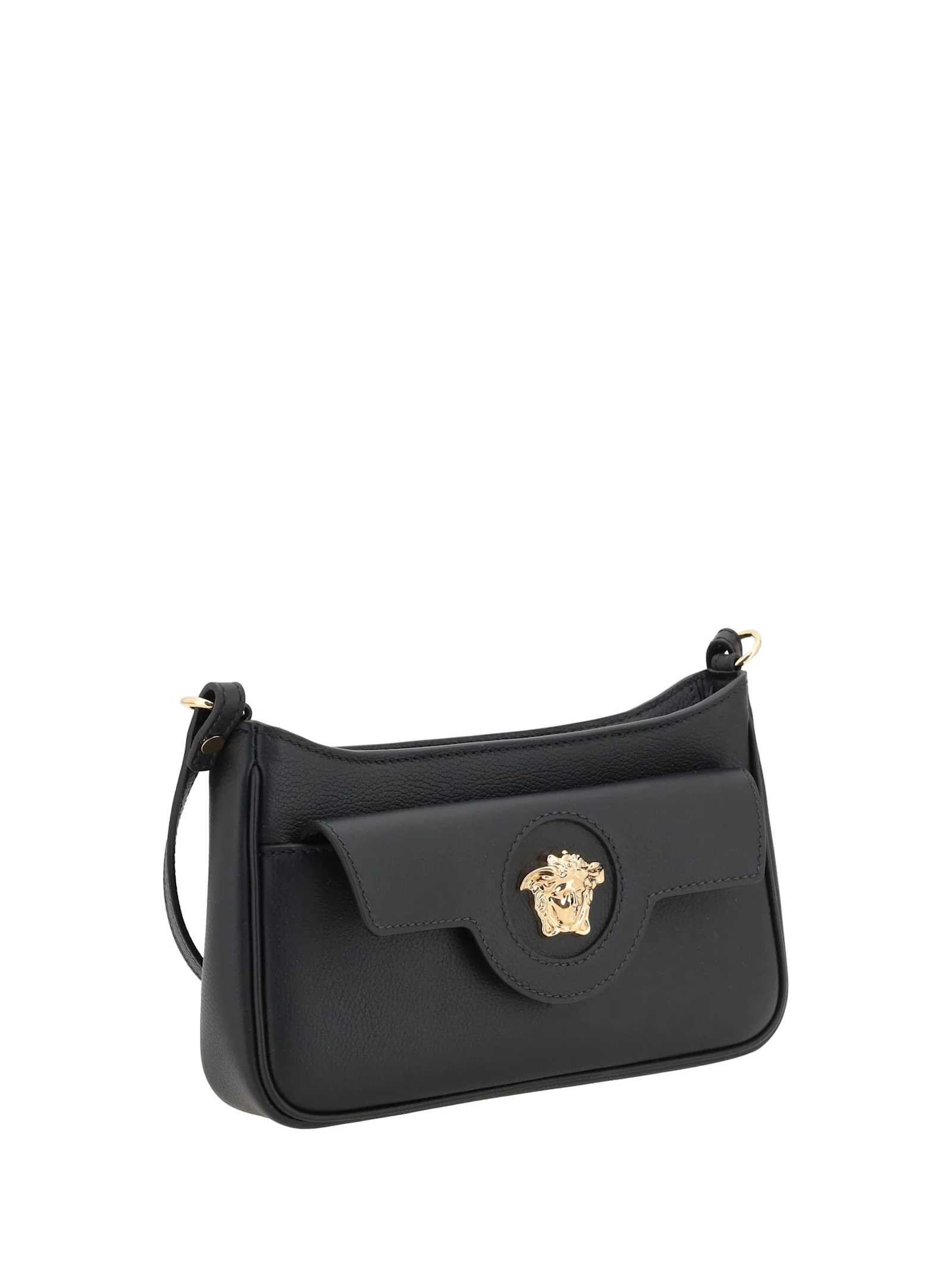 Versace Mini Medusa Shoulder Bag - Black-versace Gold - Image 2