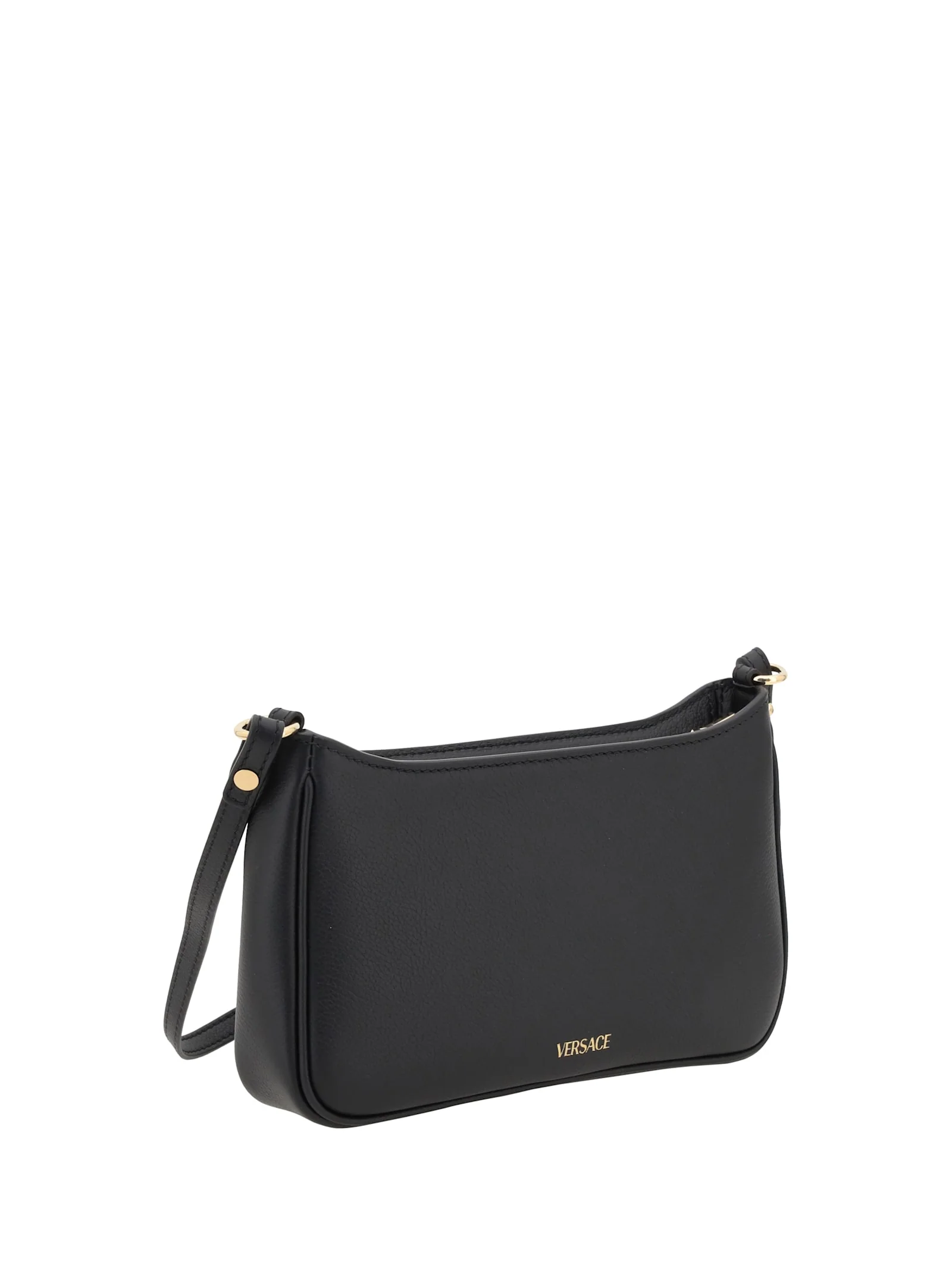 Versace Mini Medusa Shoulder Bag - Black-versace Gold - Image 3