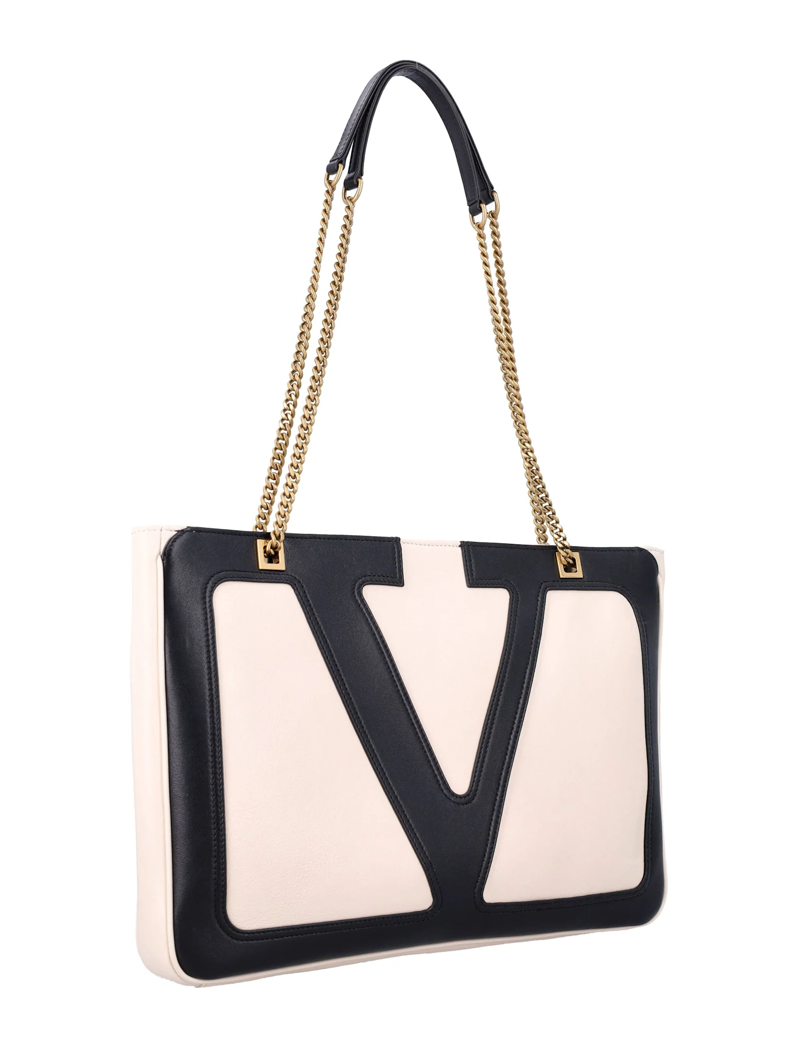 Valentino Garavani Viva Superstar Medium Shopping Bag - BUTTERWHITENERO - Image 2
