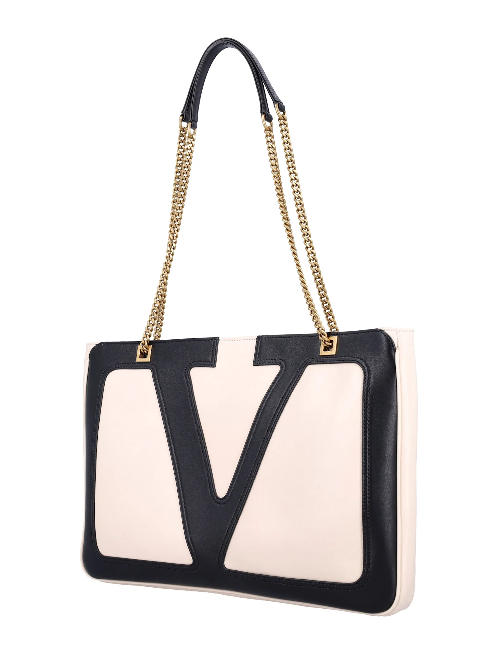 Valentino Garavani Viva Superstar Medium Shopping Bag - BUTTERWHITENERO - Image 3