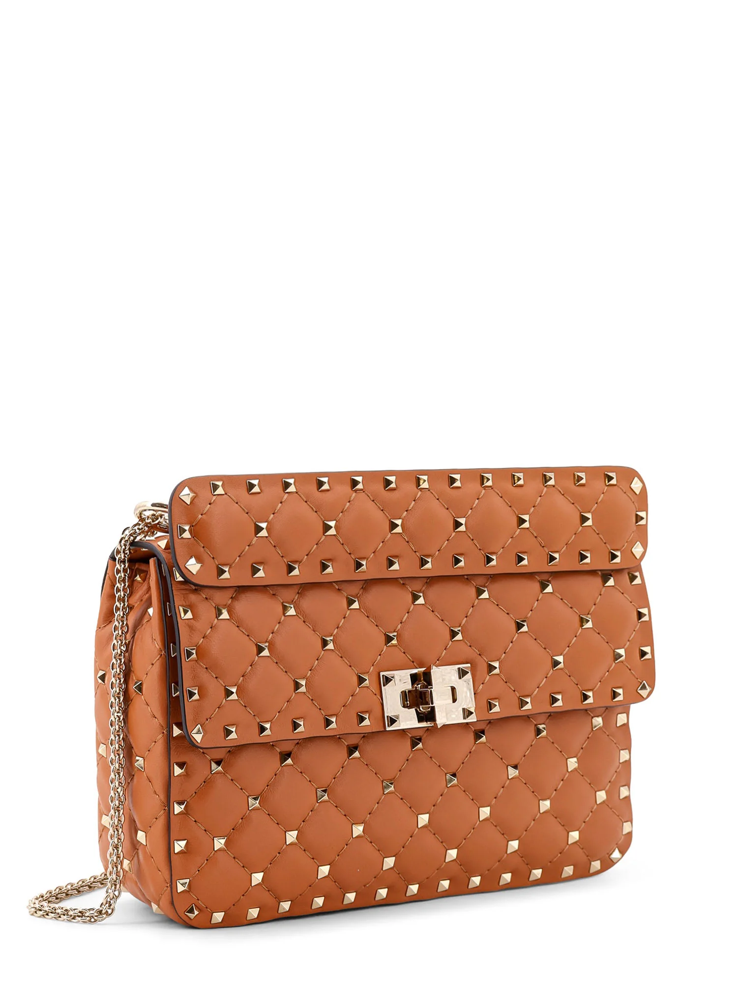 Valentino Garavani Rockstud Spike Shoulder Bag - Brown - Image 3