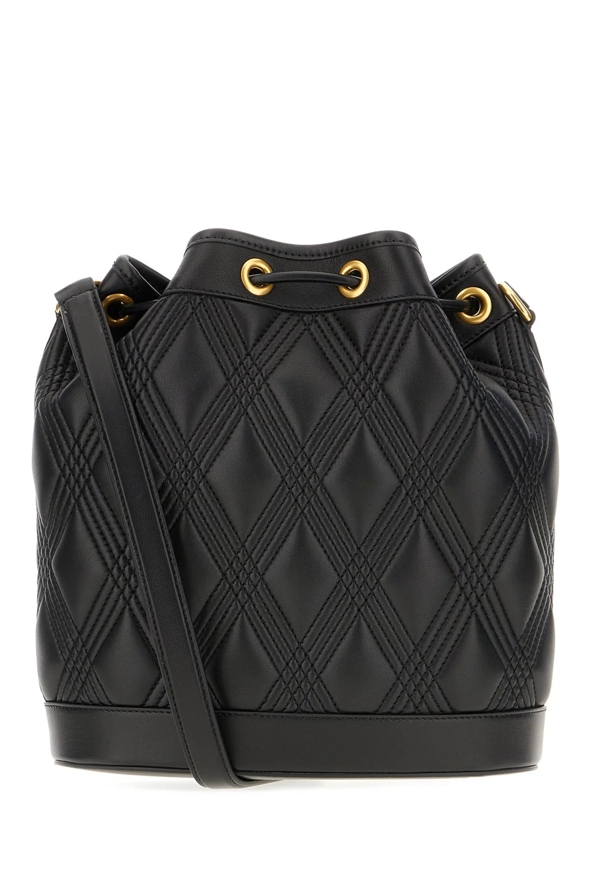 Valentino Garavani Black Leather Crossbody Bag - Black - Image 3