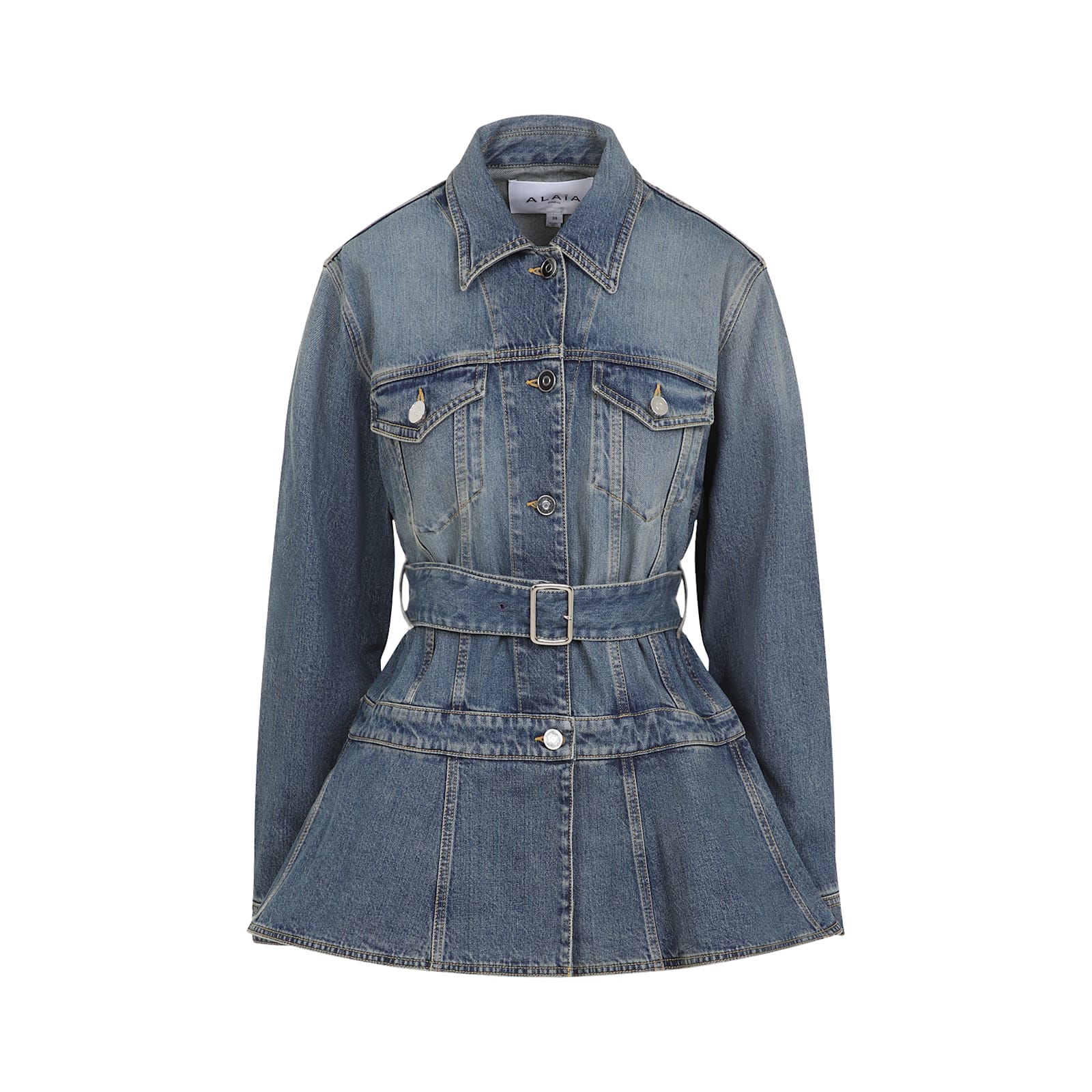 Alaia Alaa Flare Jacket - Bleu Vintage - Image 2