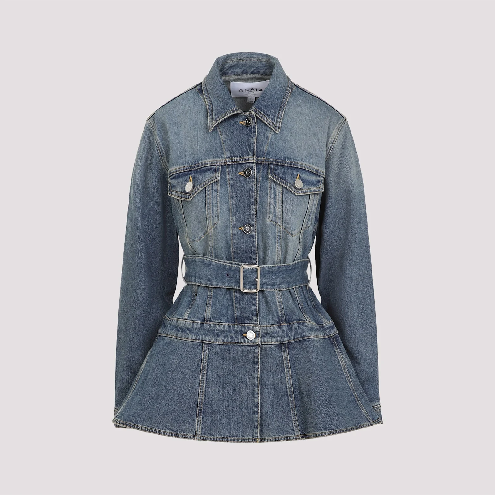 Alaia Alaa Flare Jacket - Bleu Vintage - Image 3