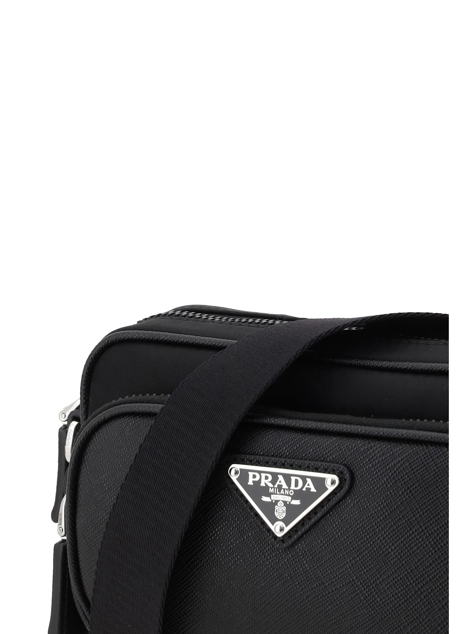 Prada Leather Shoulder Bag - Nero - Image 5
