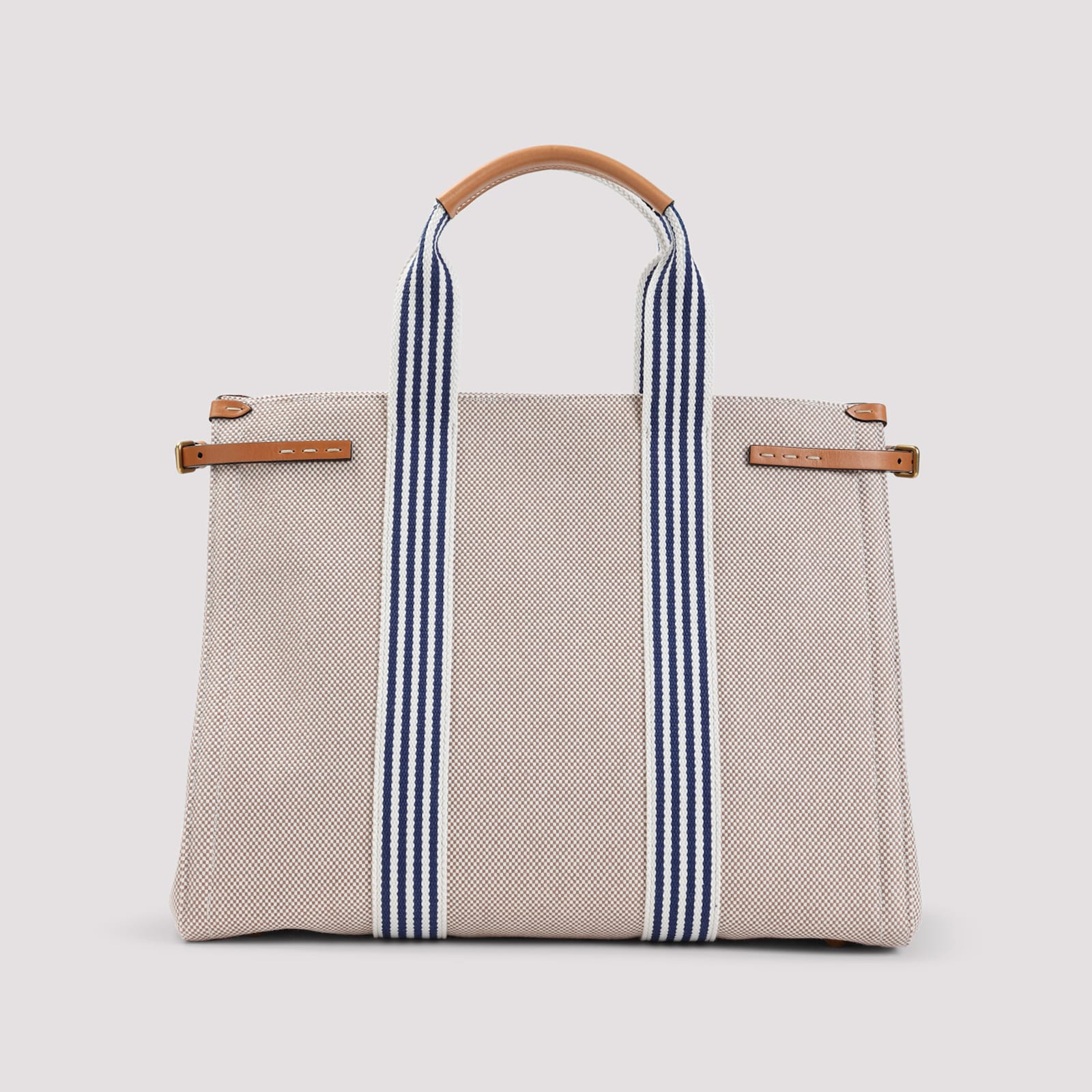 Valentino Garavani Antibes Tote Bag - Qxj Naturale Tobacco Bianco Blue Natural Cam - Image 5