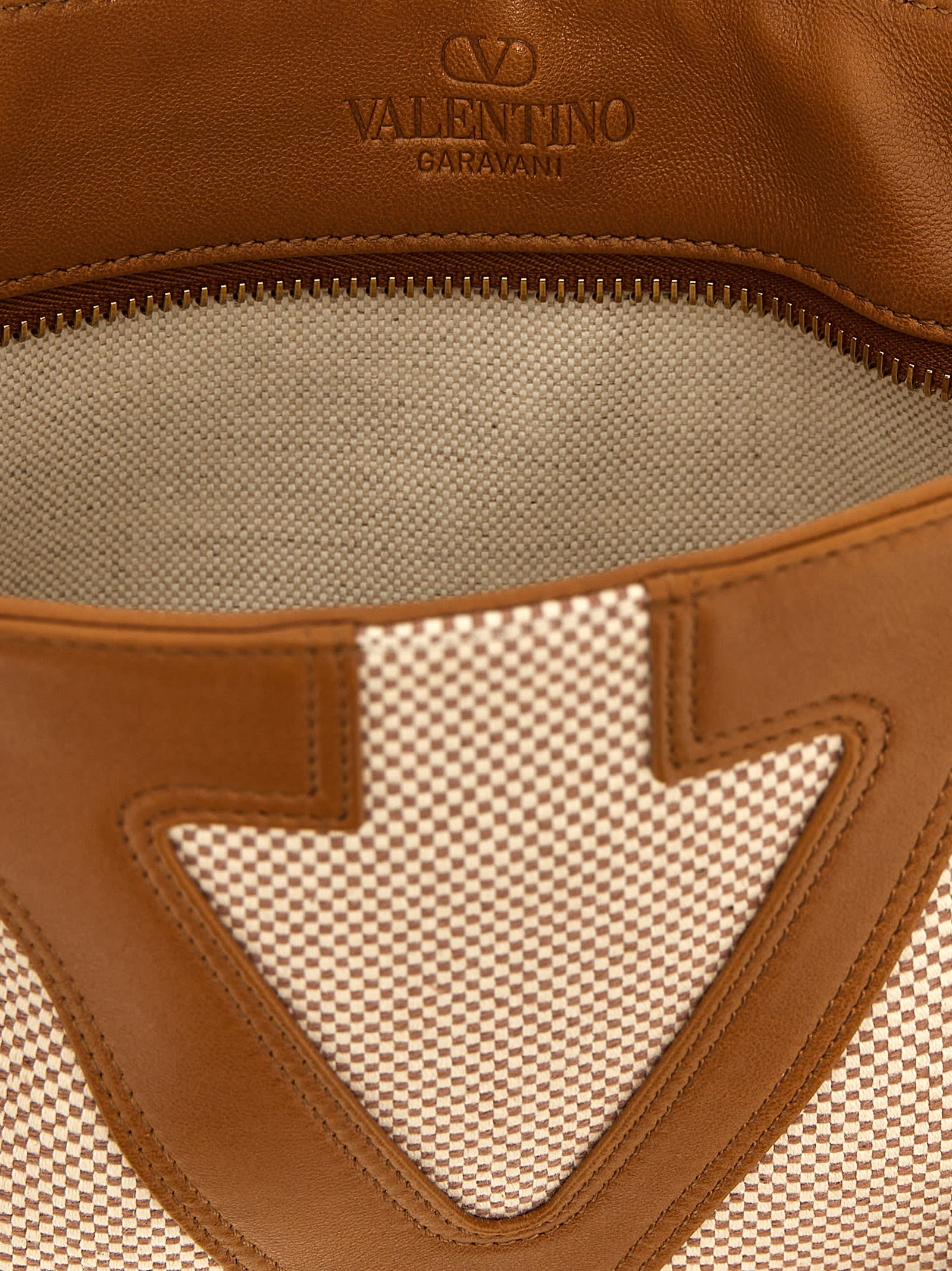 Valentino Garavani Viva Superstar Small Shopping Bag Tote - Beige - Image 4
