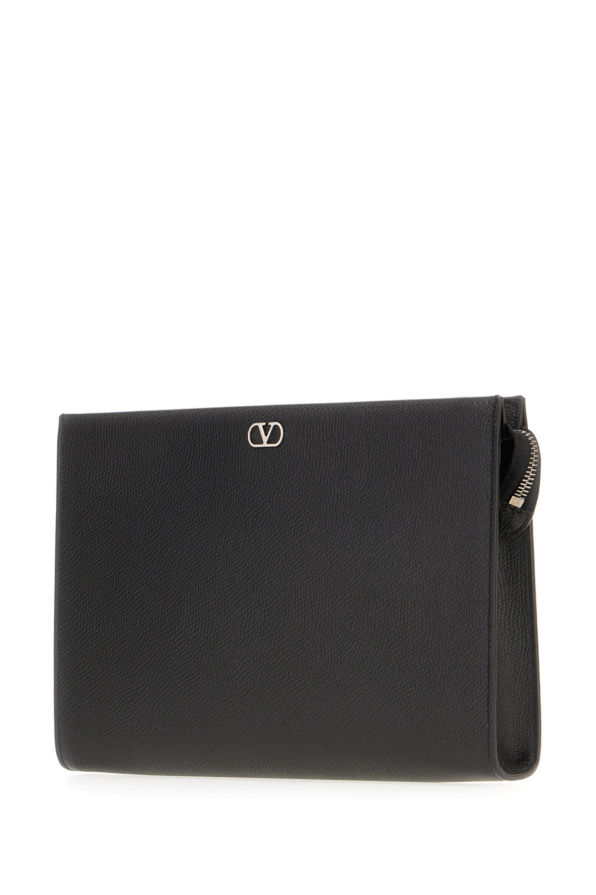 Valentino Garavani Leather Clutch - Black - Image 2