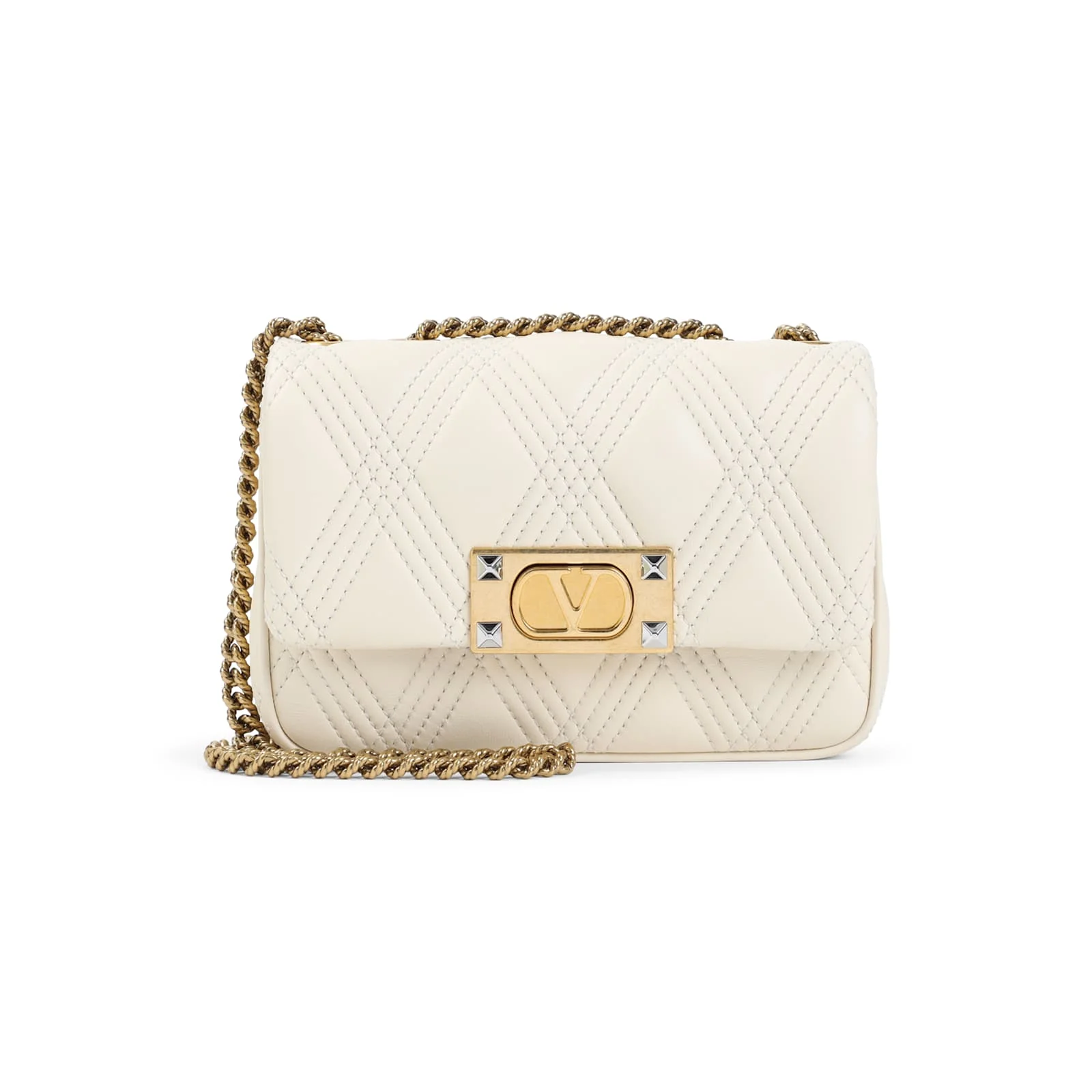 Valentino Garavani Quiltie 67 Shoulder Bag - Ren Butter White - Image 2