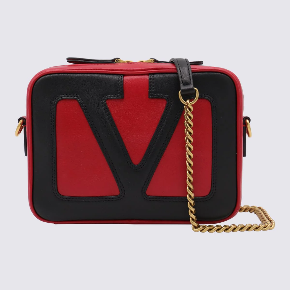 Valentino Garavani Crossbody Bag - Red/Black