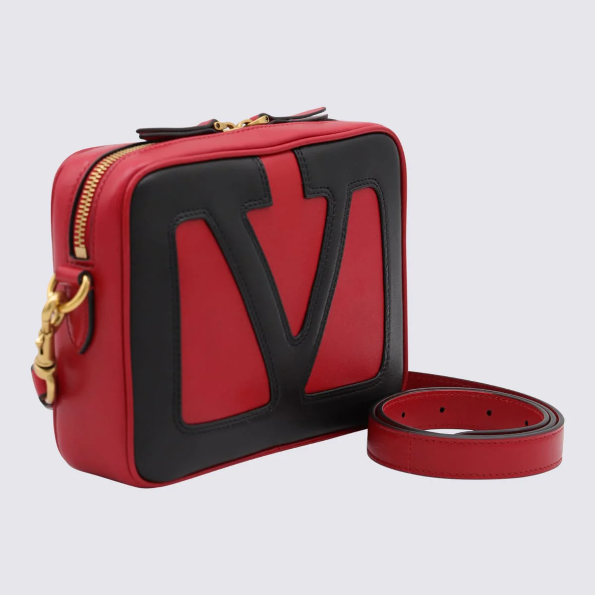 Valentino Garavani Crossbody Bag - Red/Black - Image 2