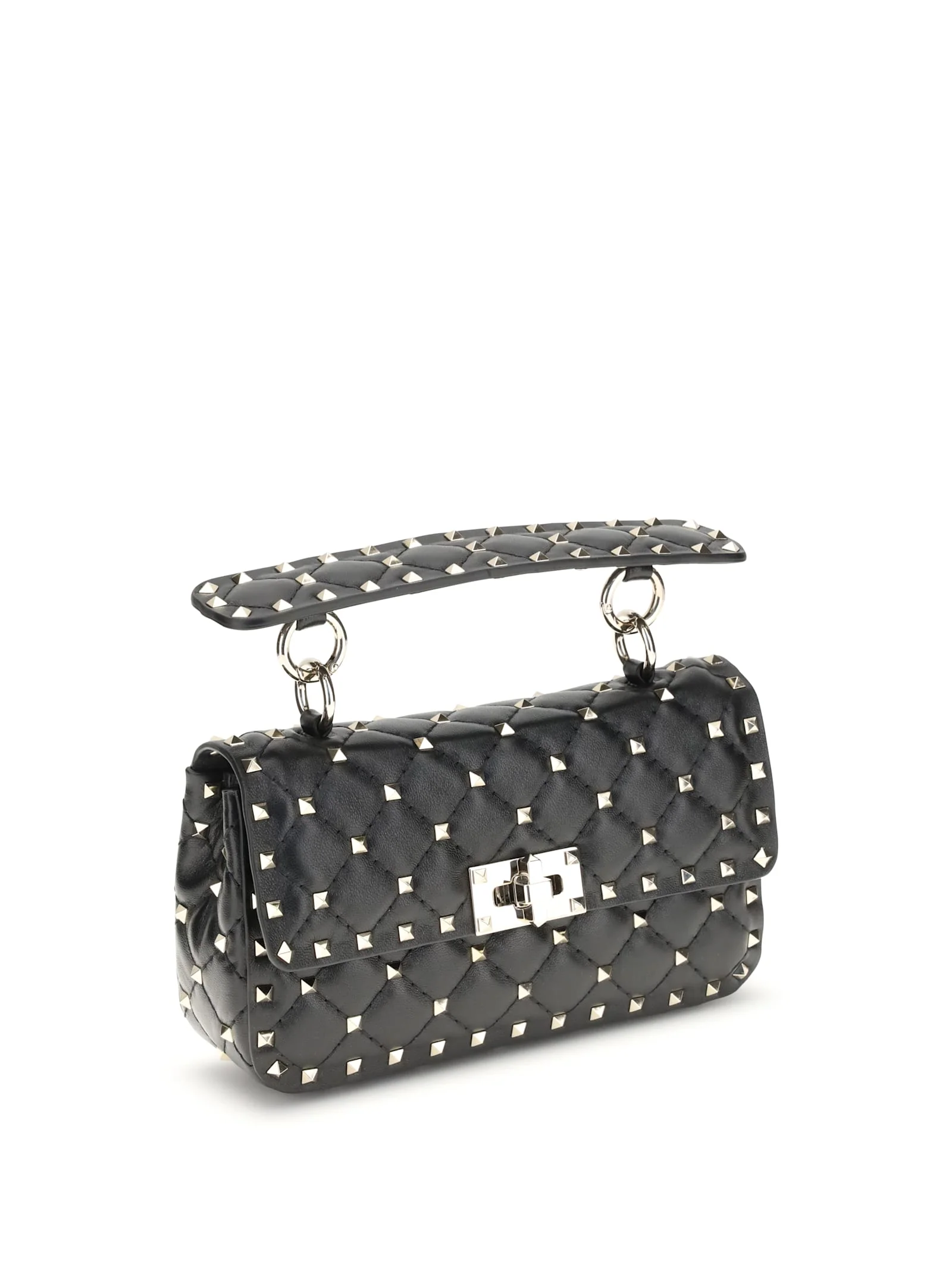 Valentino Garavani Small Leather Rockstud Spike Handbag Shoulder Bag - Image 2