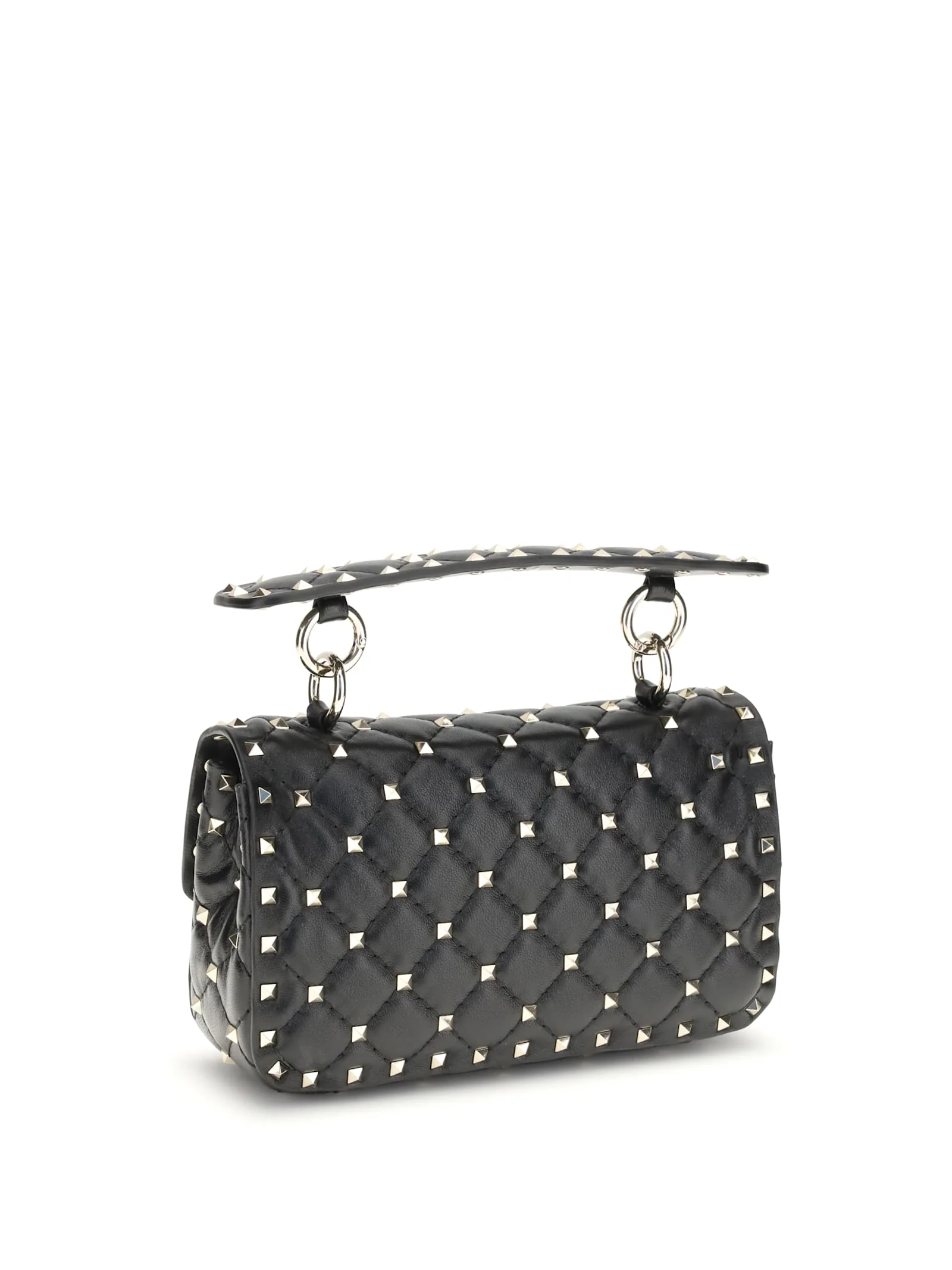 Valentino Garavani Small Leather Rockstud Spike Handbag Shoulder Bag - Image 3
