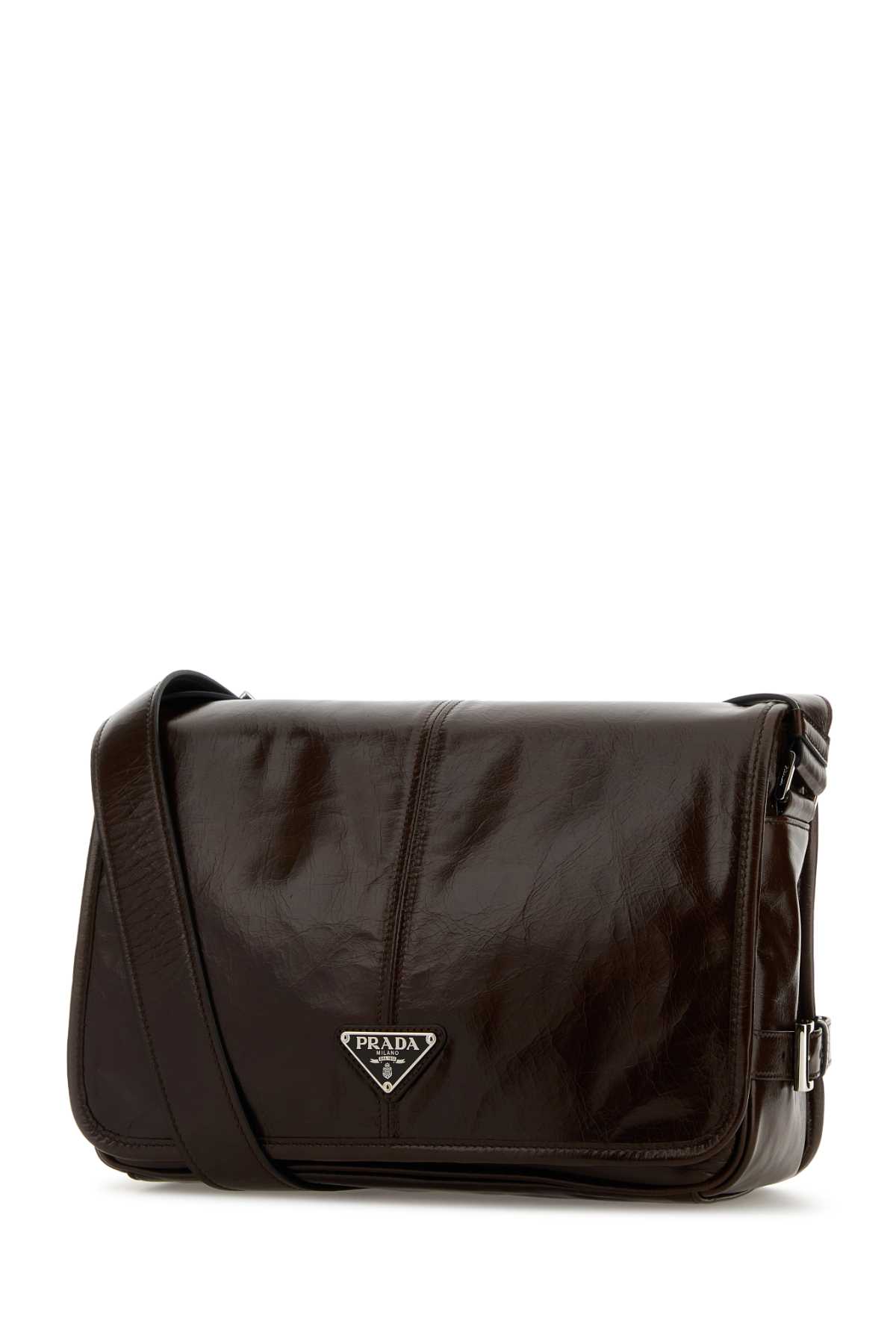 Prada Chocolate Leather Crossbody Bag - Moro N - Image 2