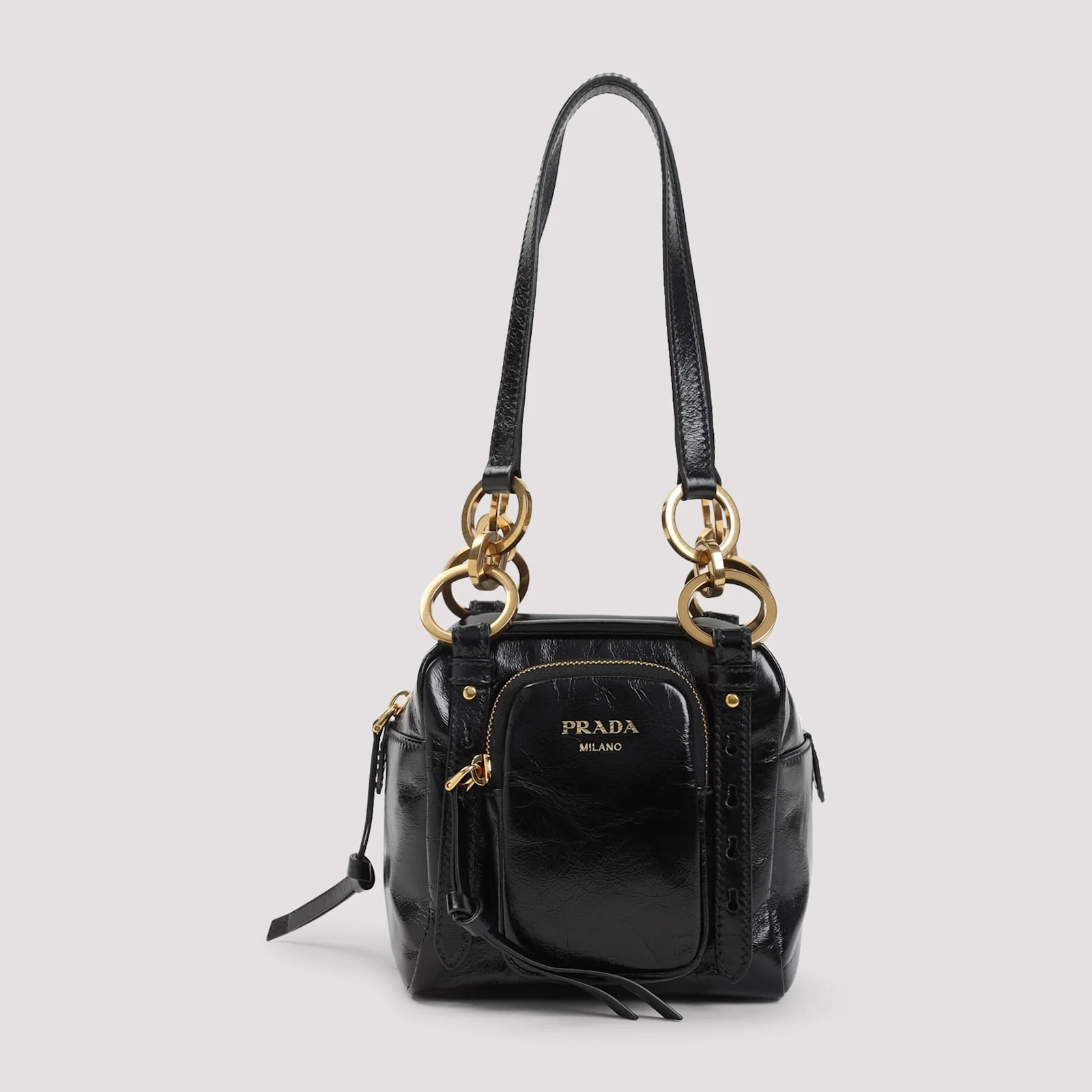 Prada Mini Dangle Handbag - Nero - Image 3