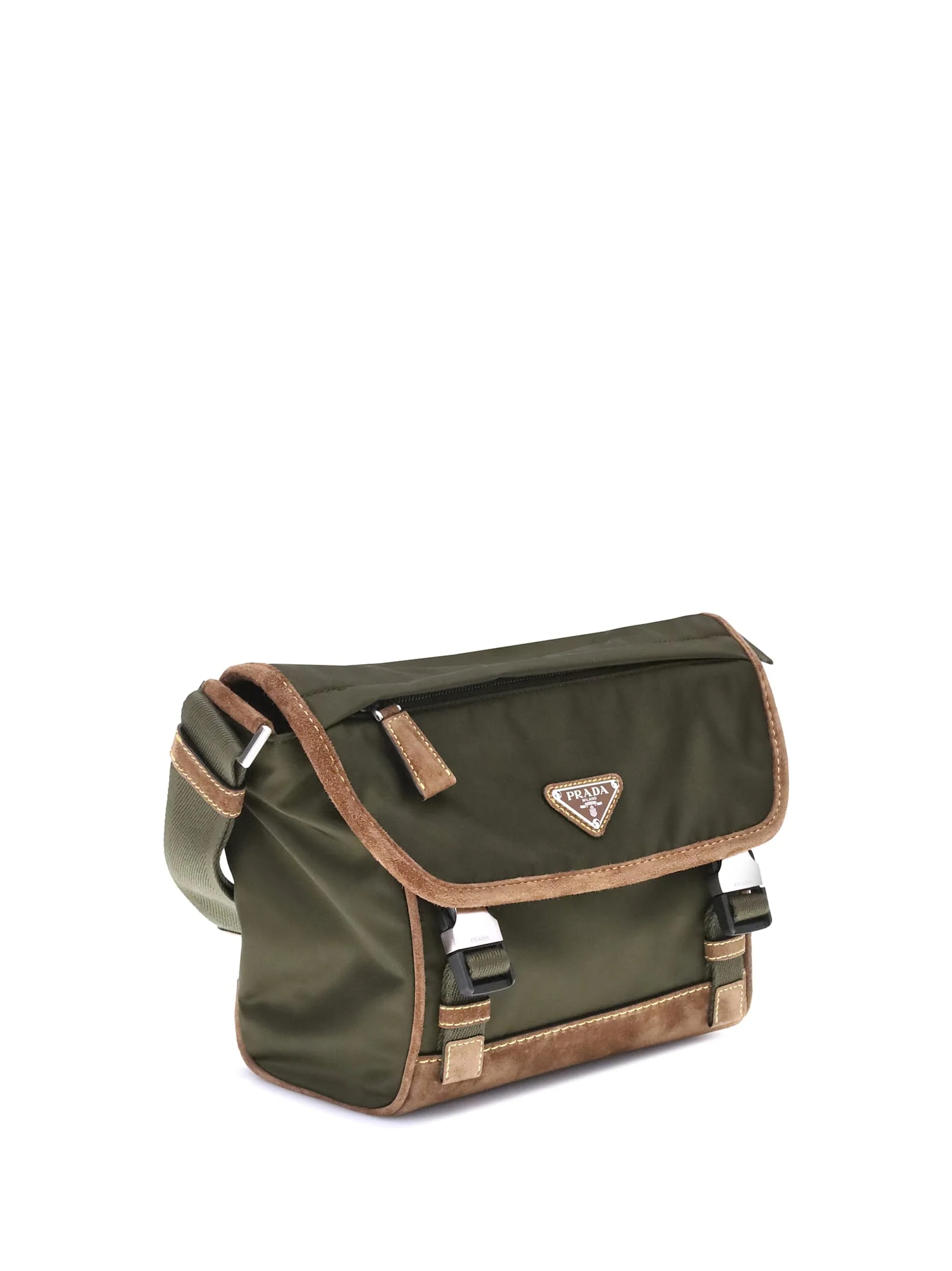 Prada Re-Nylon and Leather Medium Shoulder Bag - Image 2