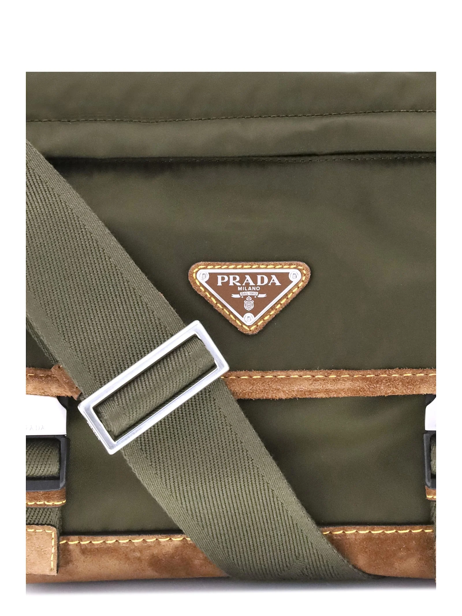 Prada Re-Nylon and Leather Medium Shoulder Bag - Image 4