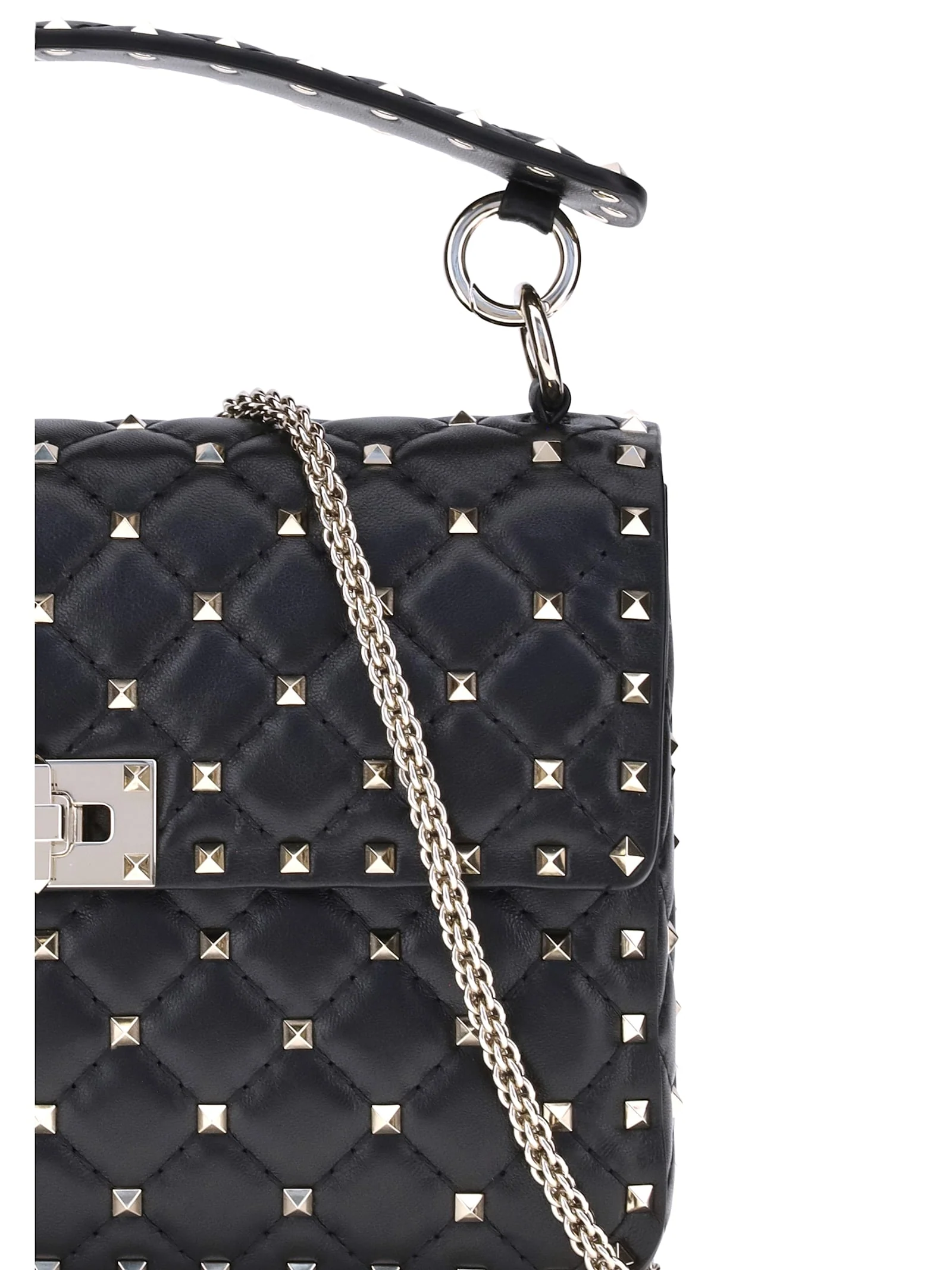 Valentino Garavani Medium Rockstud Spike Shoulder Bag - Image 4