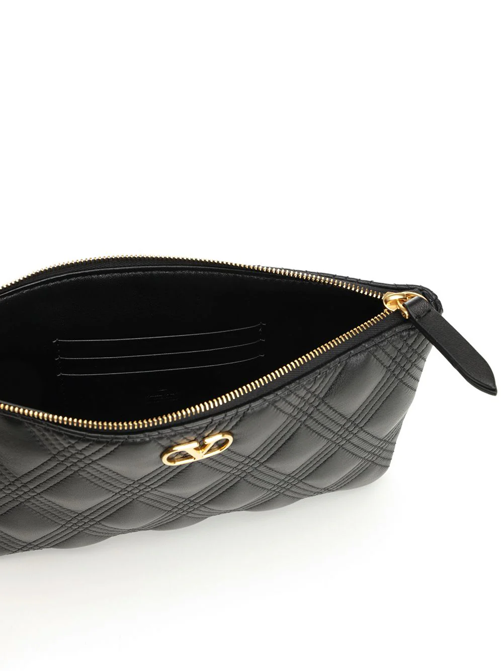 Valentino Garavani Medium Quiltie 67 Clutch Bag - Black - Image 4