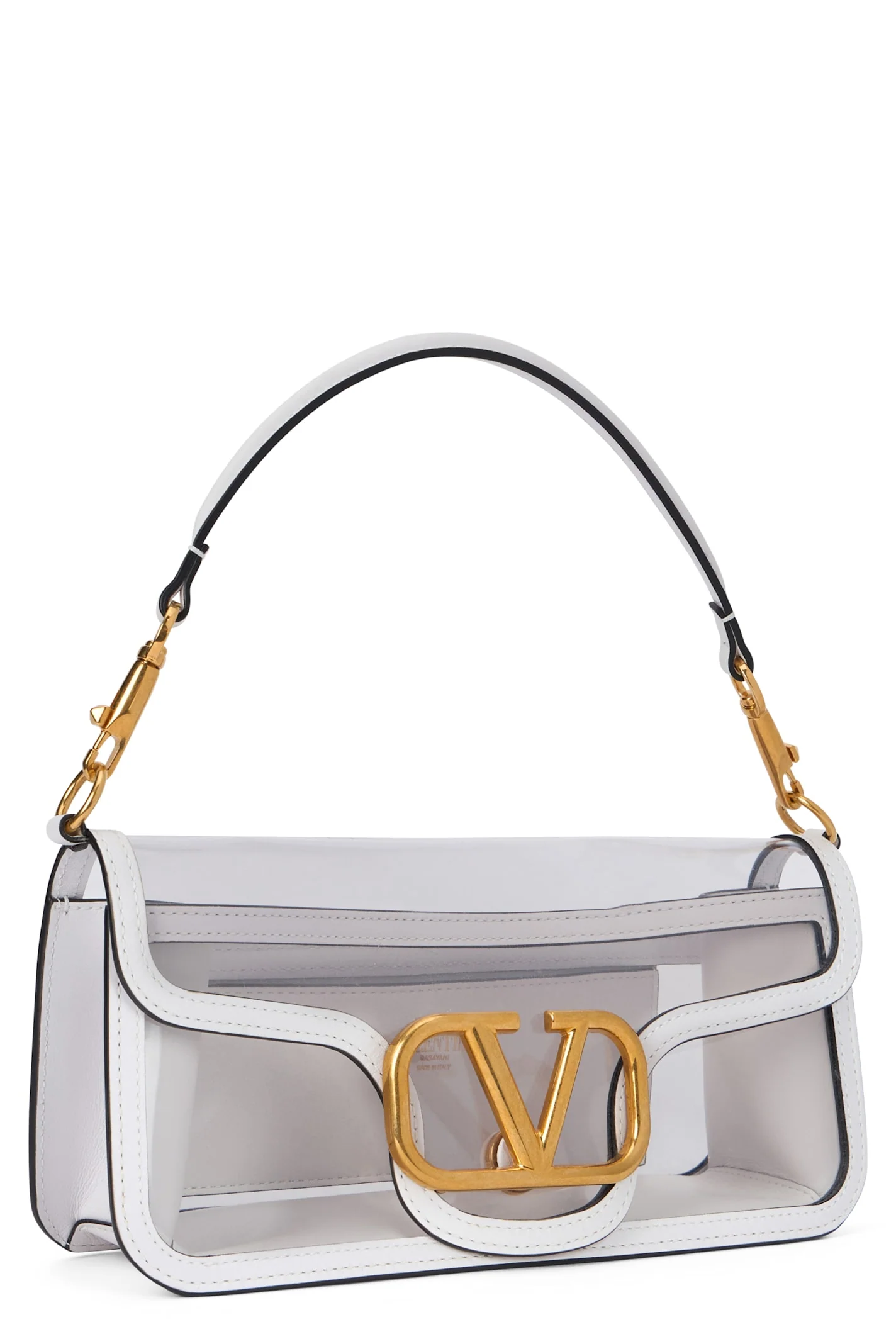 Valentino Garavani Loc Shoulder Bag - Transparent White - Image 2