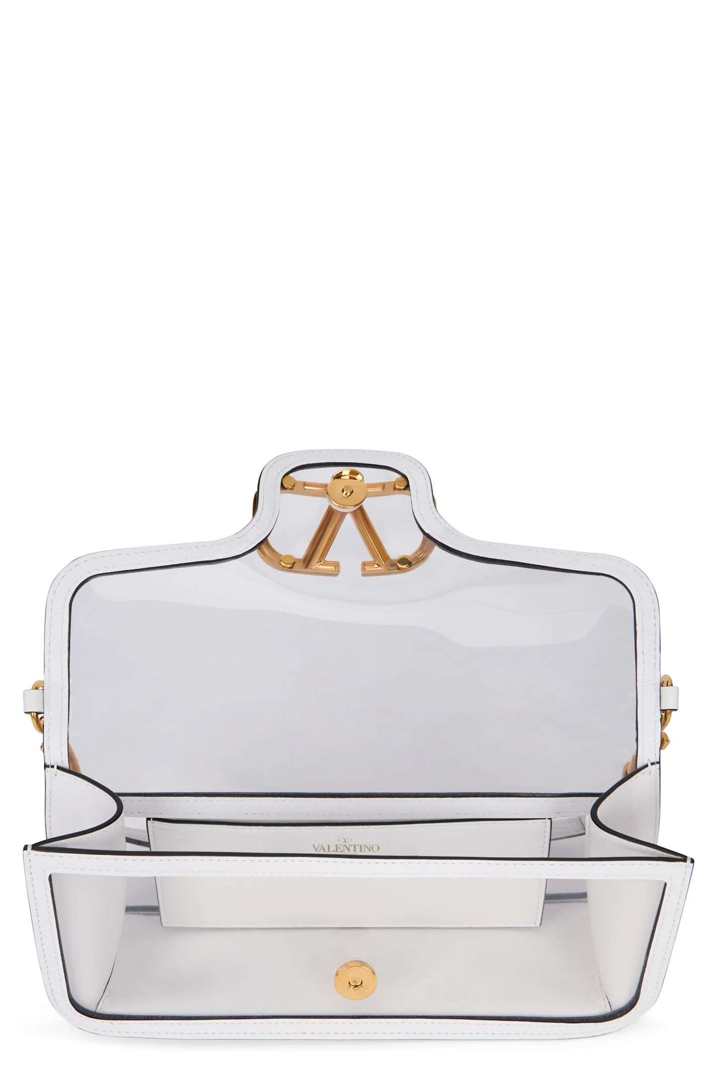 Valentino Garavani Loc Shoulder Bag - Transparent White - Image 5