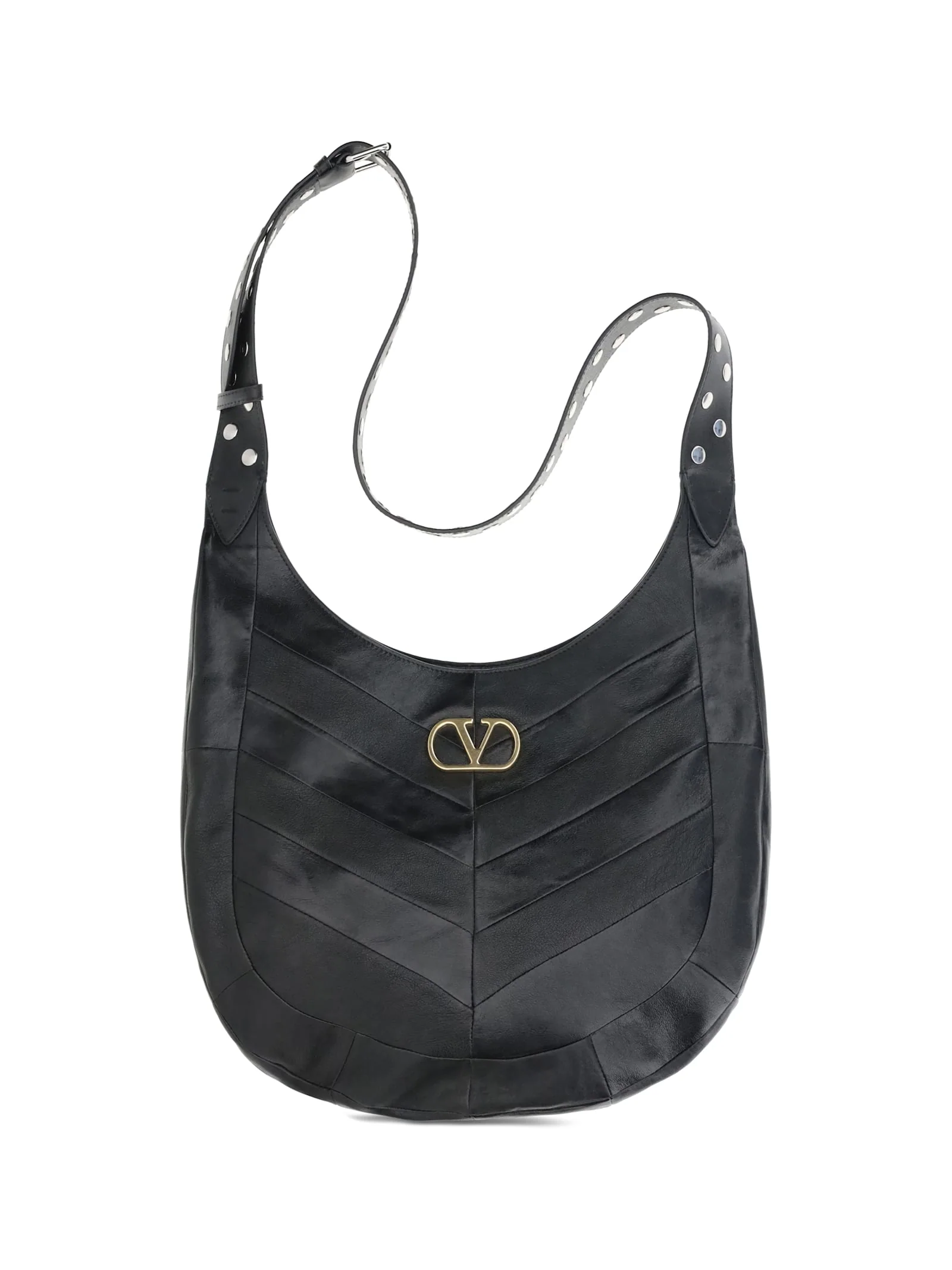 Valentino Garavani Shoulder Bag With A Chevron Motif