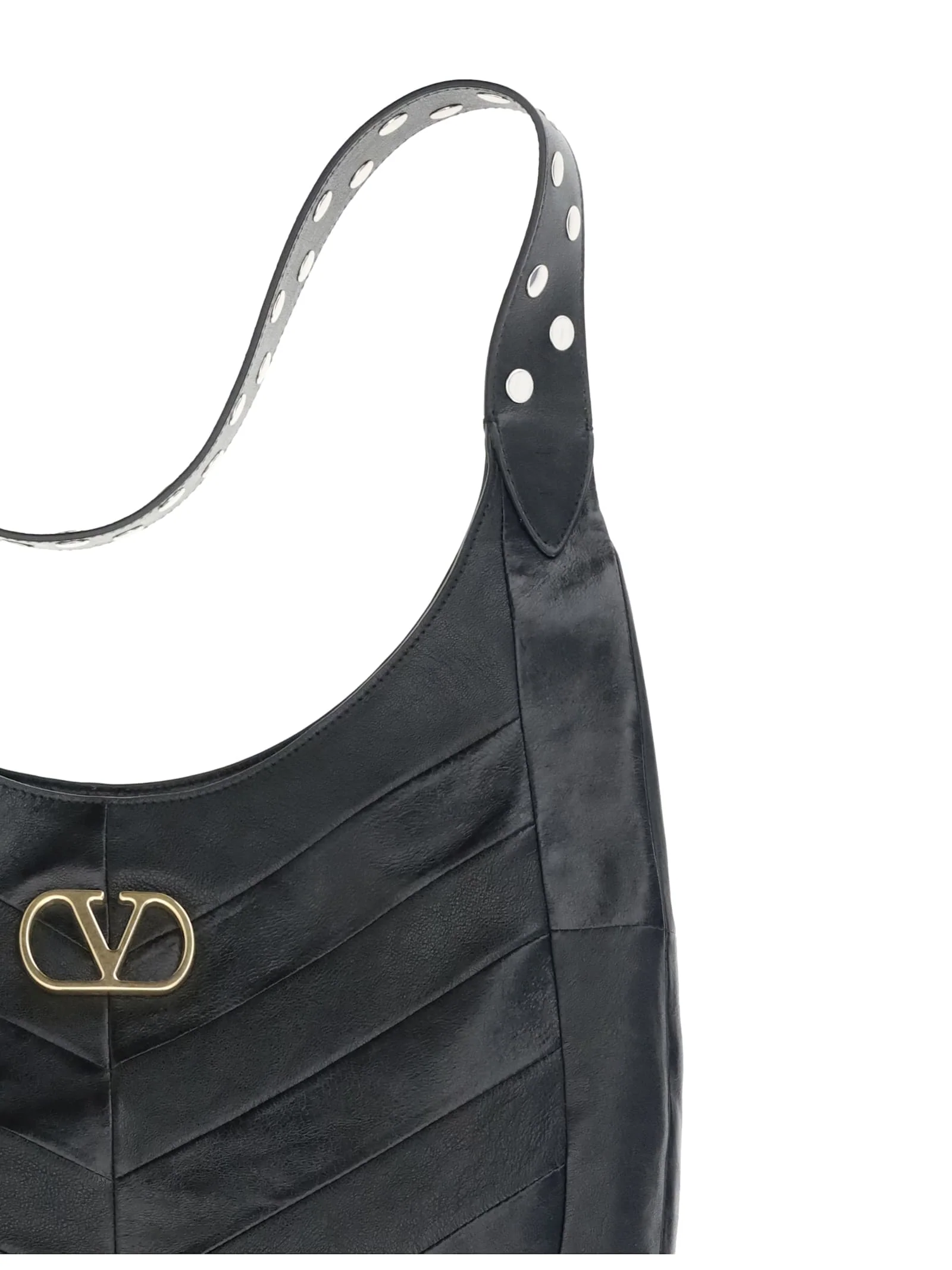 Valentino Garavani Shoulder Bag With A Chevron Motif - Image 3
