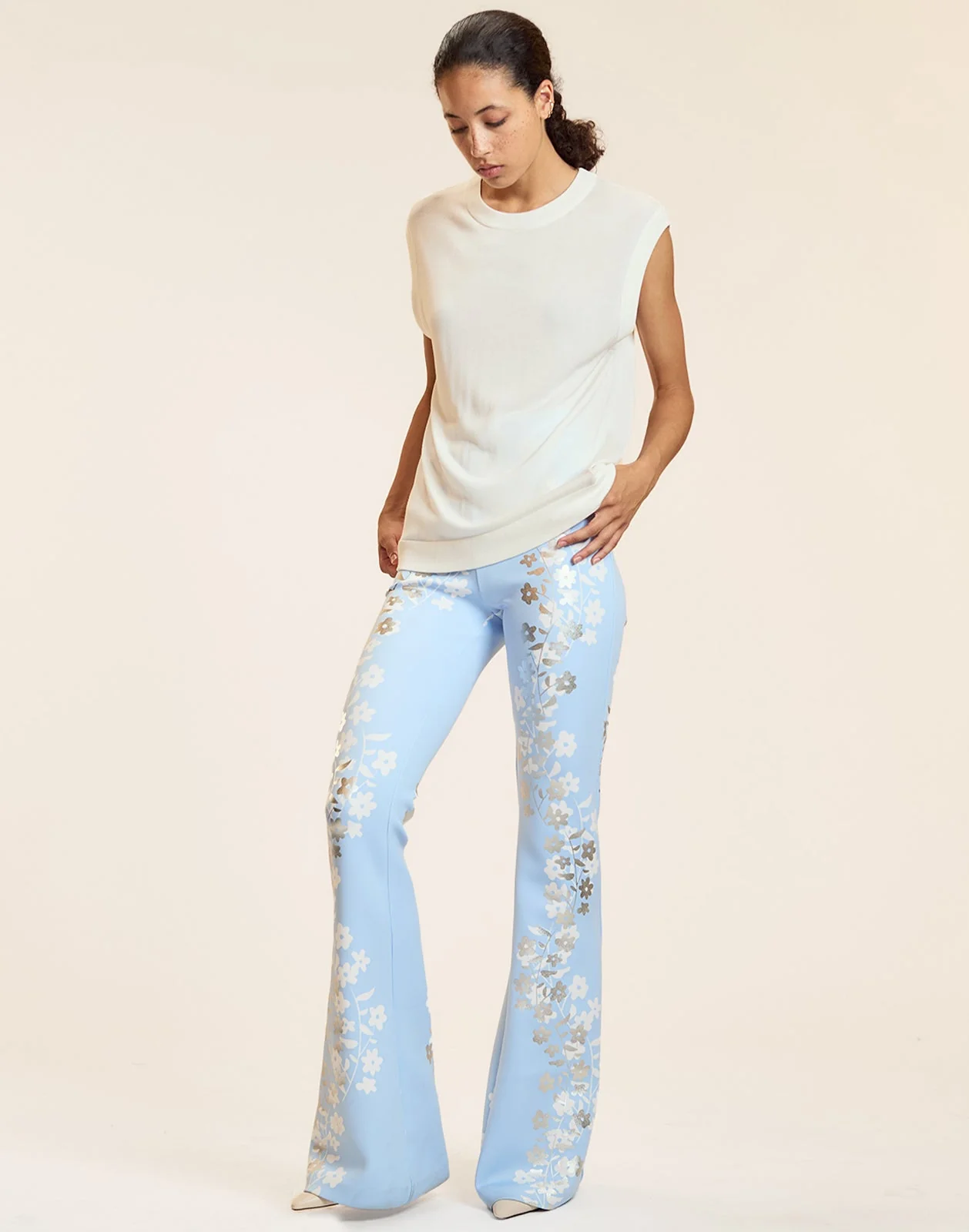 Cynthia Rowley Metallic Bonded Pants - Blusil - Image 3