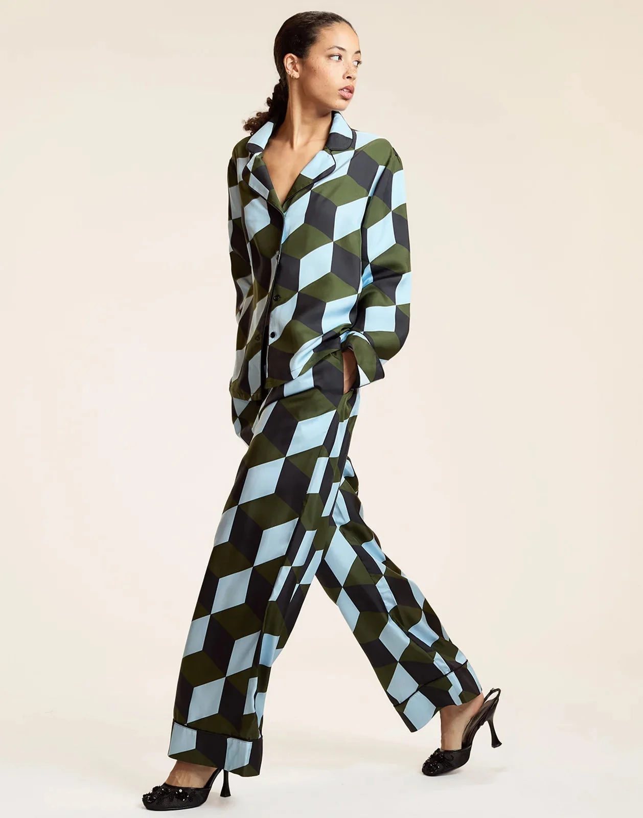 Cynthia Rowley Art Deco PJ Pants - Image 2