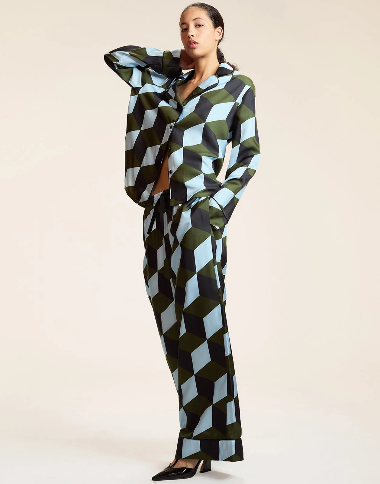 Cynthia Rowley Art Deco PJ Pants - Image 4