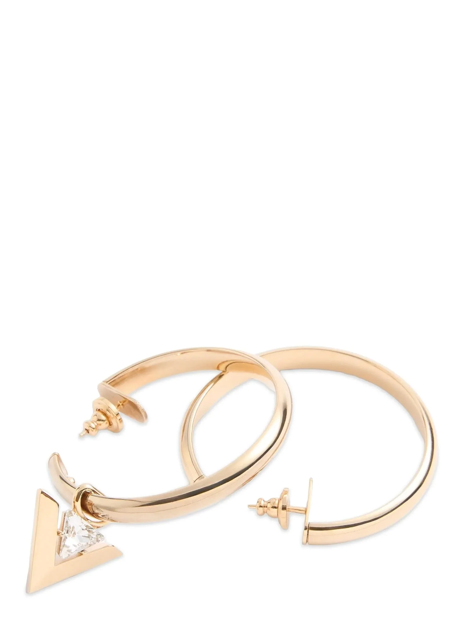 Valentino Garavani Je Les V Hoop Earrings - Gold - Image 3