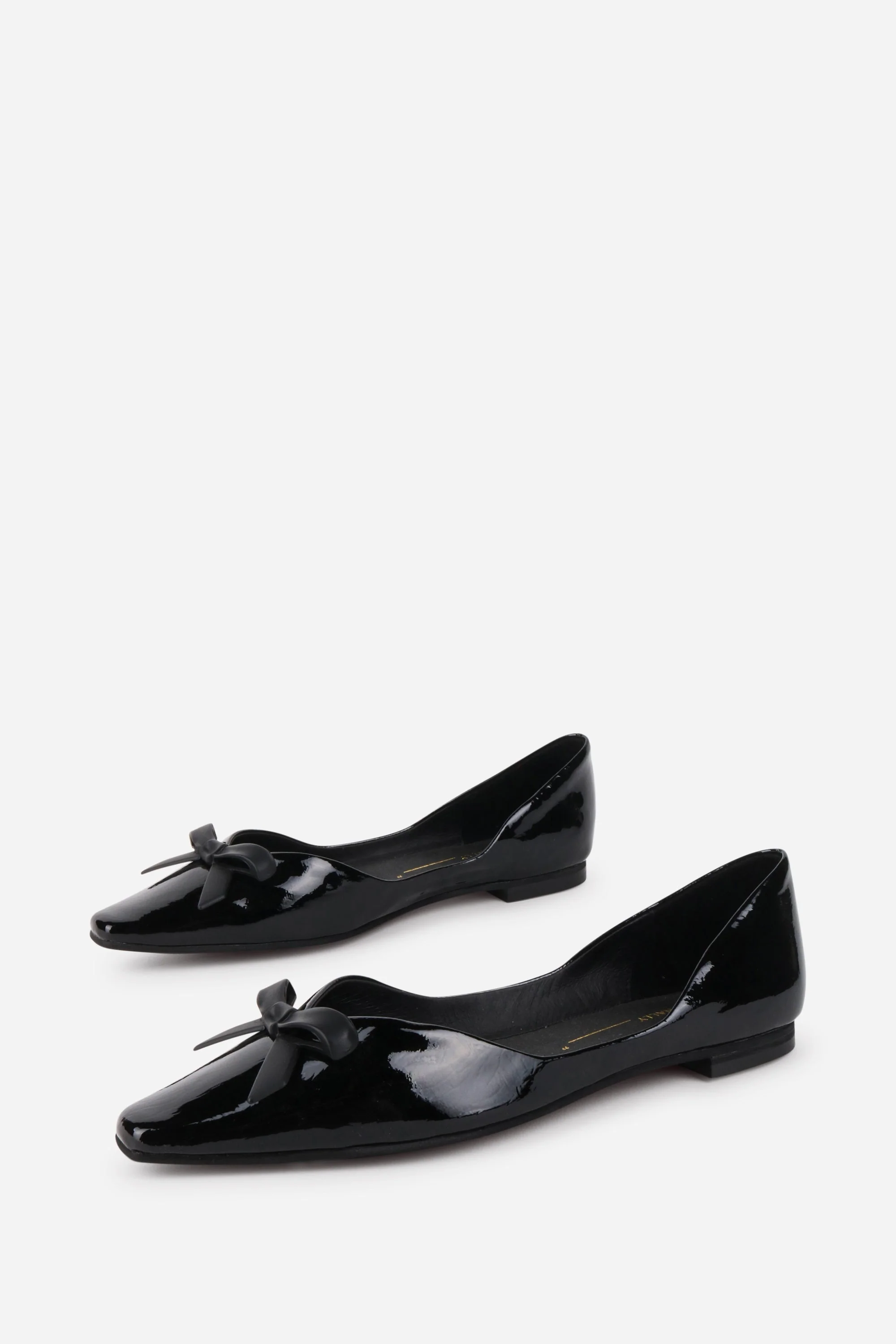 "INTENTIONALLY __________." Cecilia Patent Ballet Flat - Black - Image 2