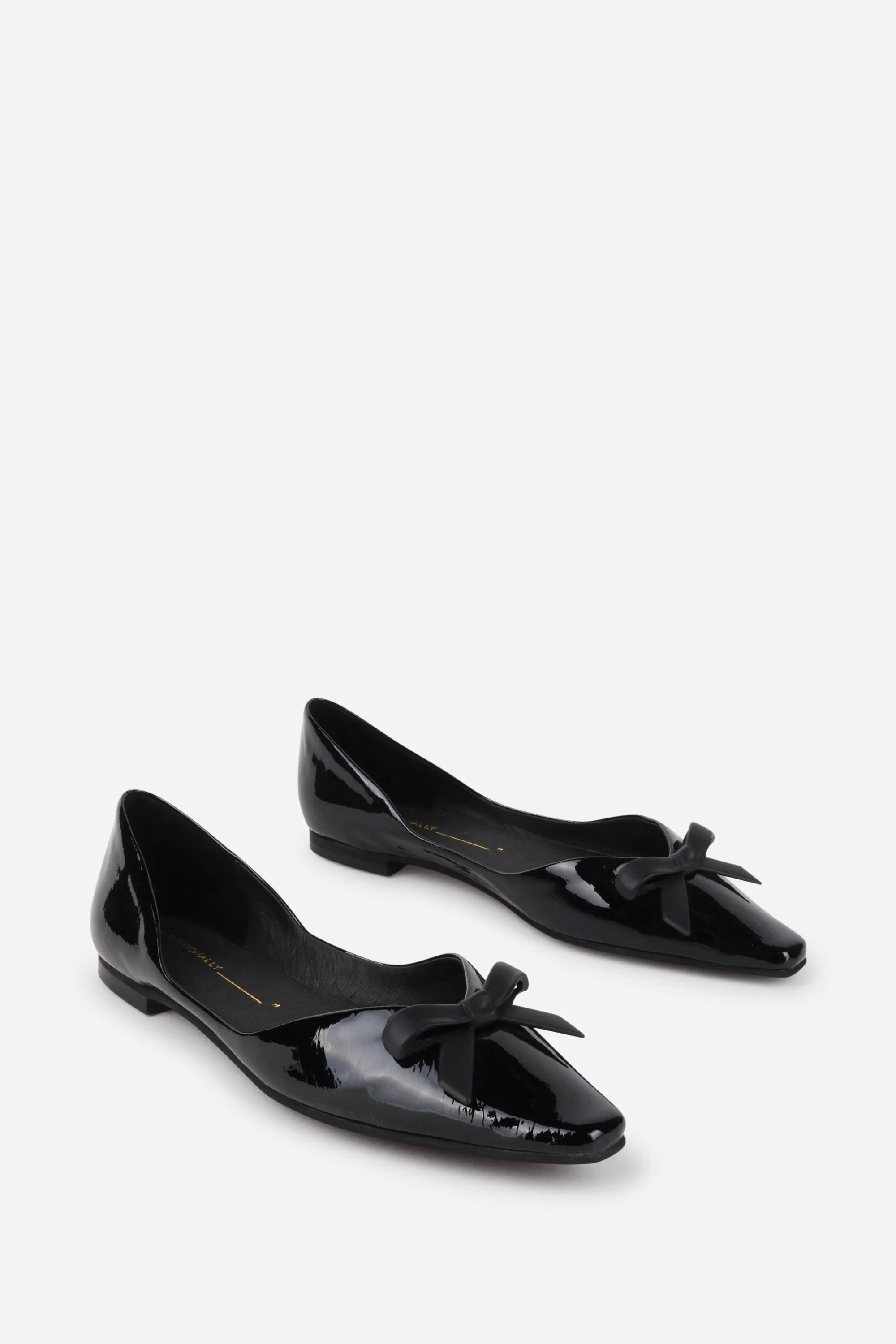 "INTENTIONALLY __________." Cecilia Patent Ballet Flat - Black - Image 3