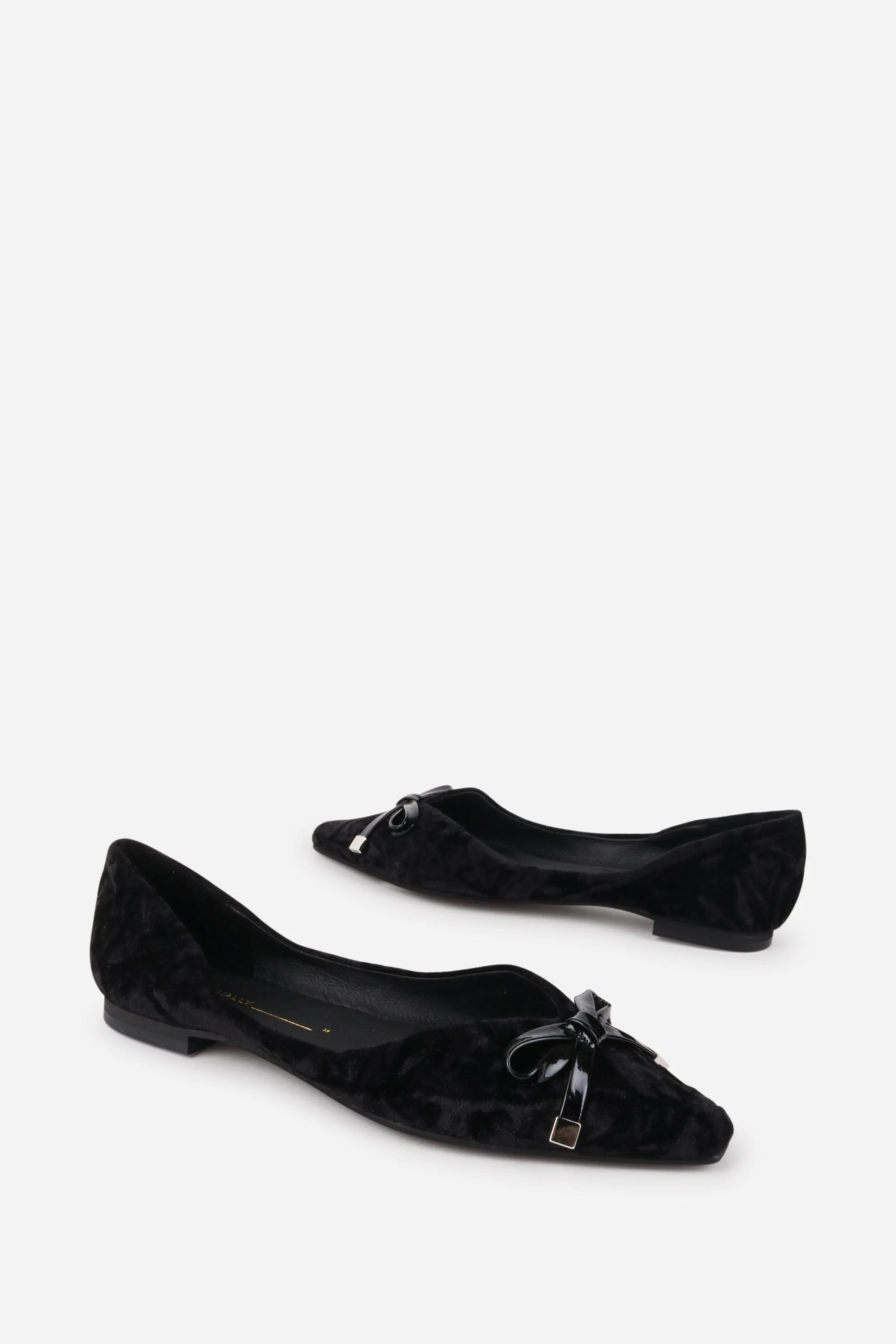 INTENTIONALLY __________. Cecilia Velvet Ballet Flat - Black - Image 3