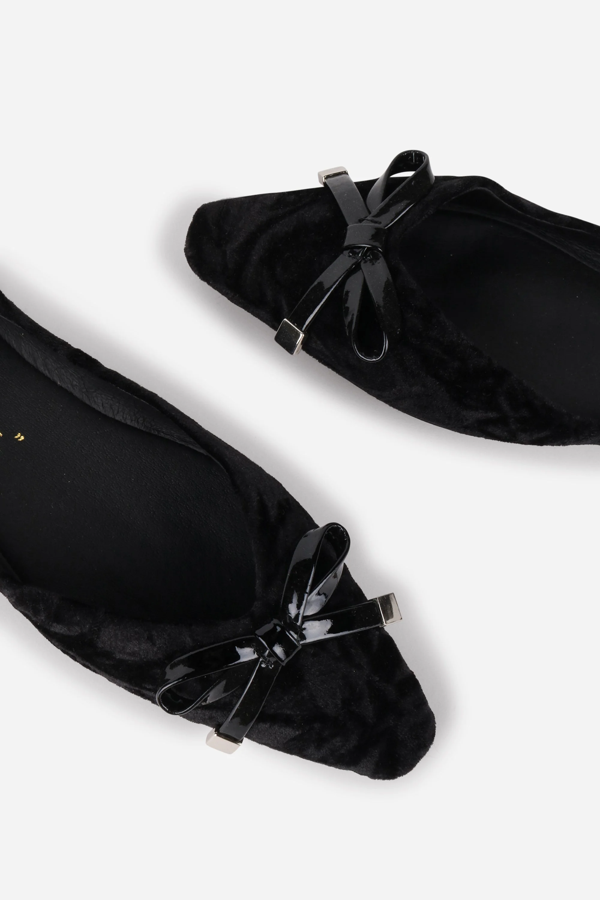 INTENTIONALLY __________. Cecilia Velvet Ballet Flat - Black - Image 4