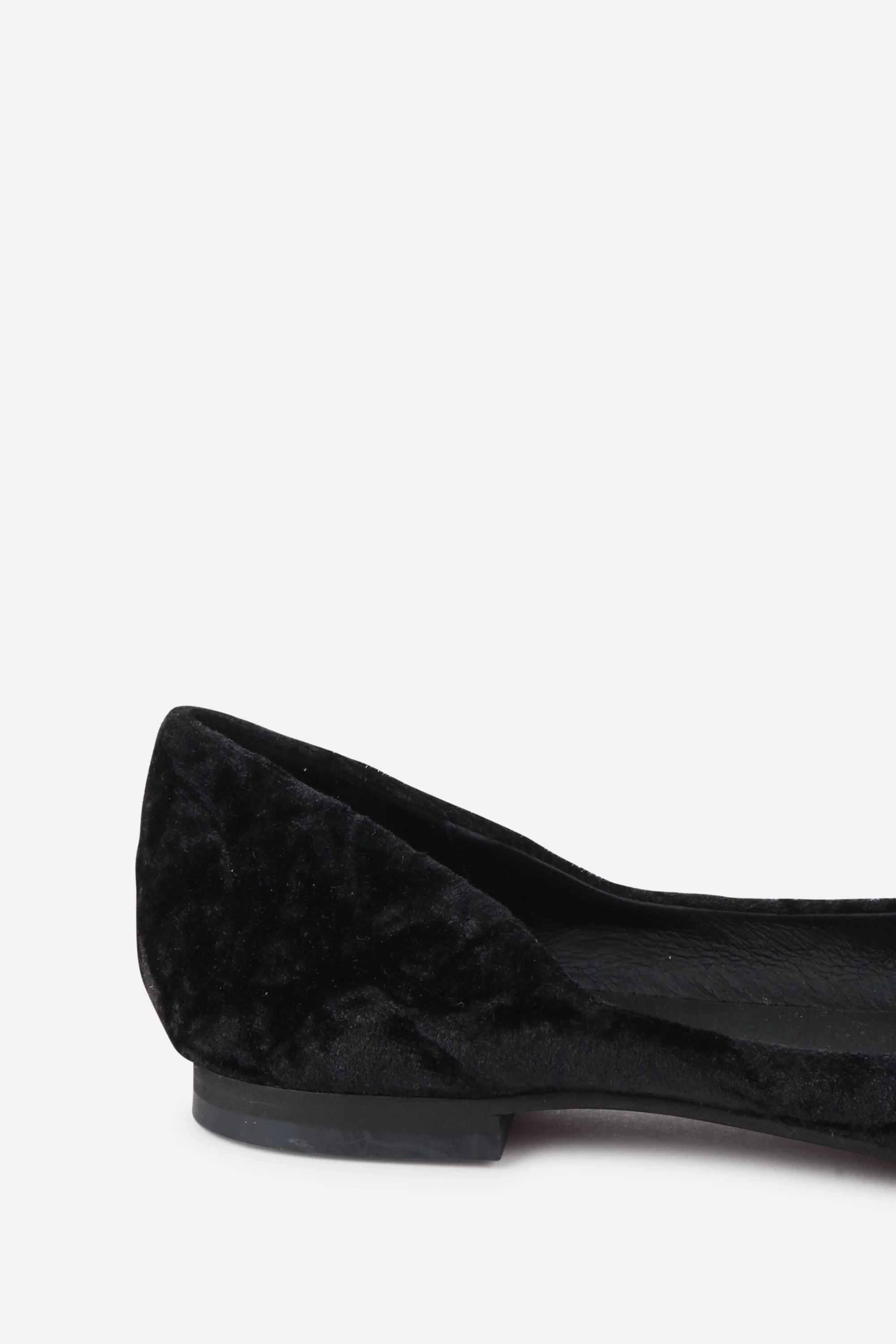 INTENTIONALLY __________. Cecilia Velvet Ballet Flat - Black - Image 5