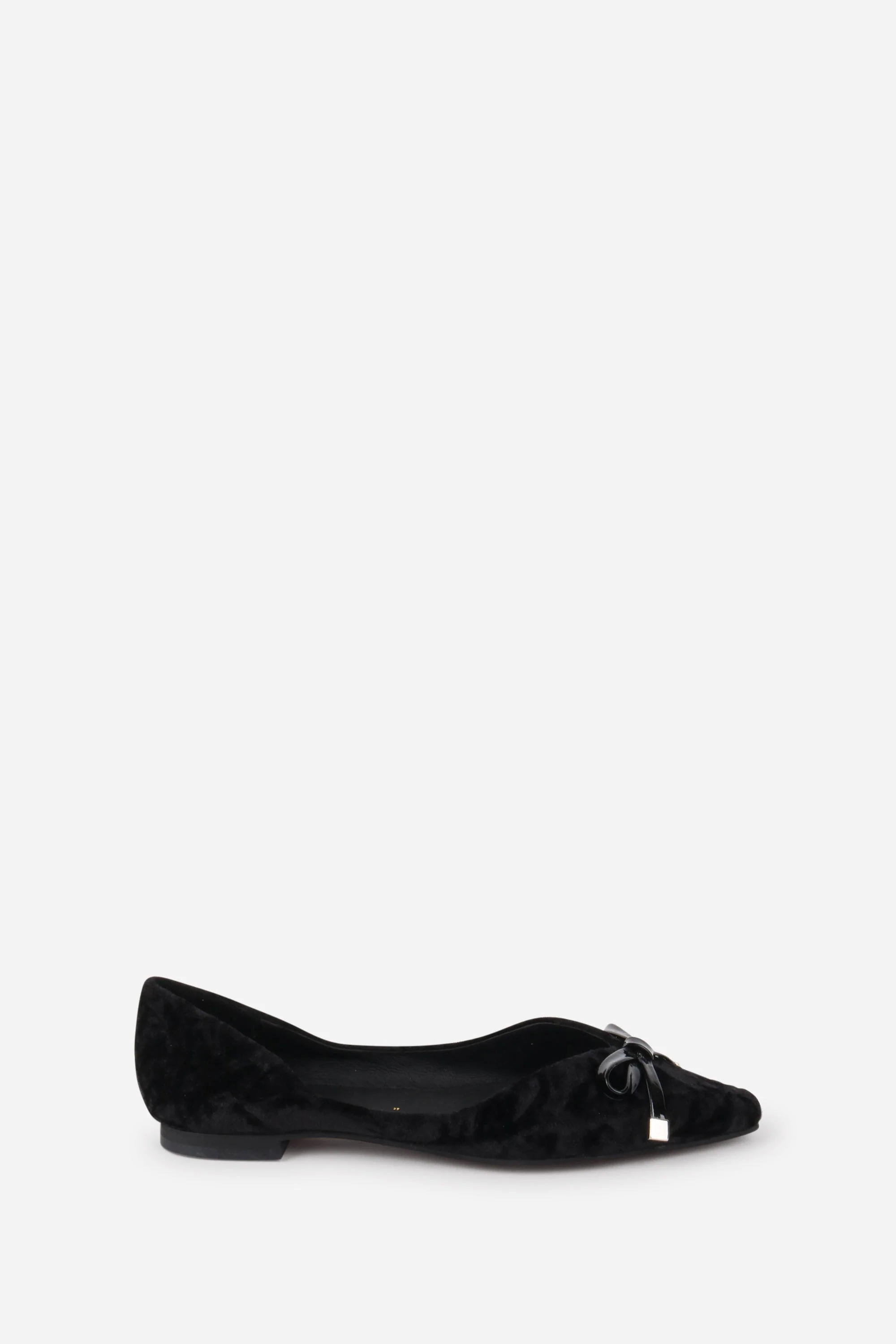 INTENTIONALLY __________. Cecilia Velvet Ballet Flat - Black - Image 6