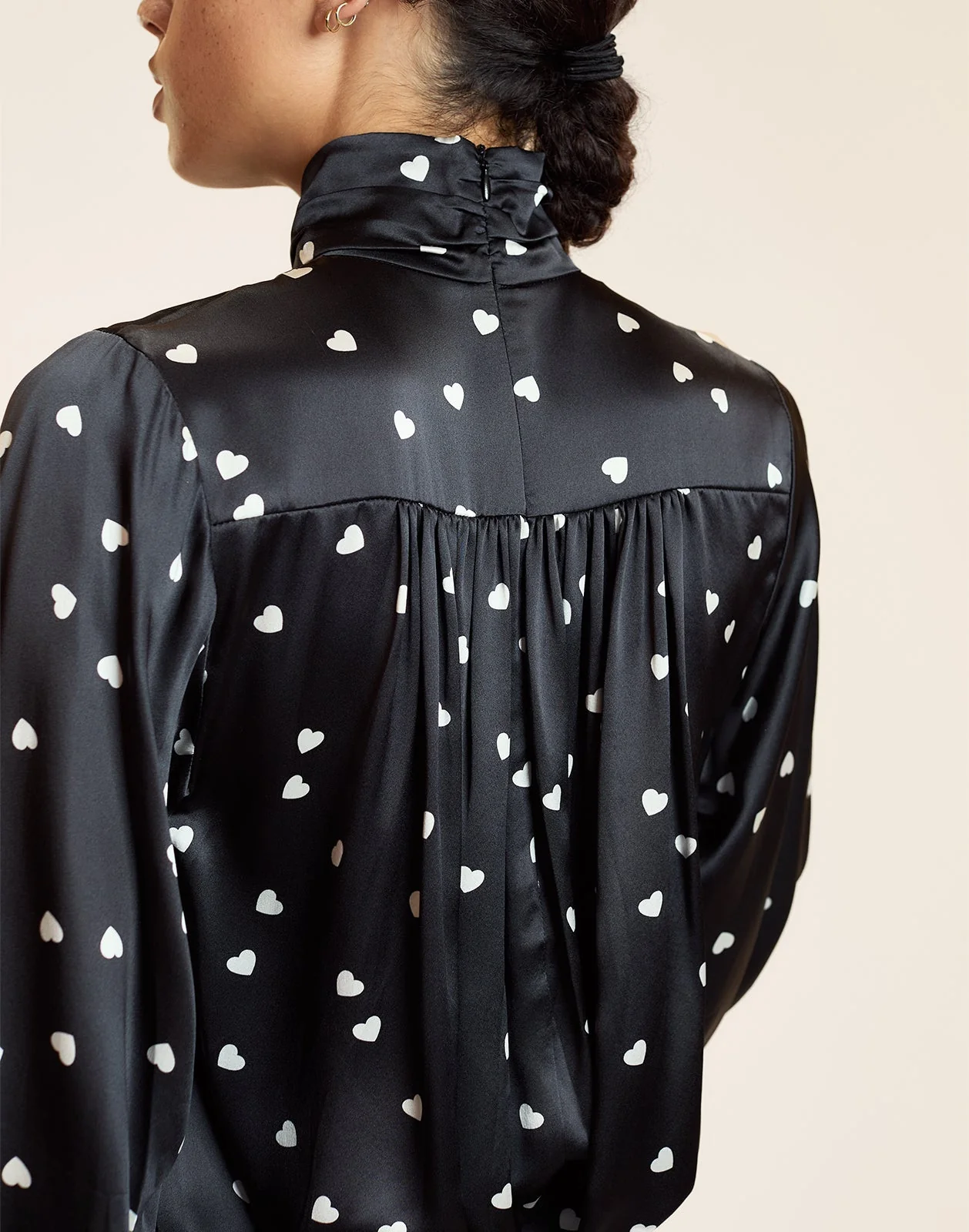 Cynthia Rowley Monroe Silk Blouse - Black - Image 5