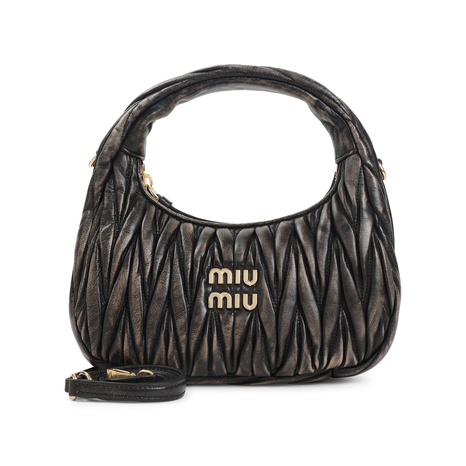 MIU MIU Sacca Shoulder Bag - Caffe` - Image 2