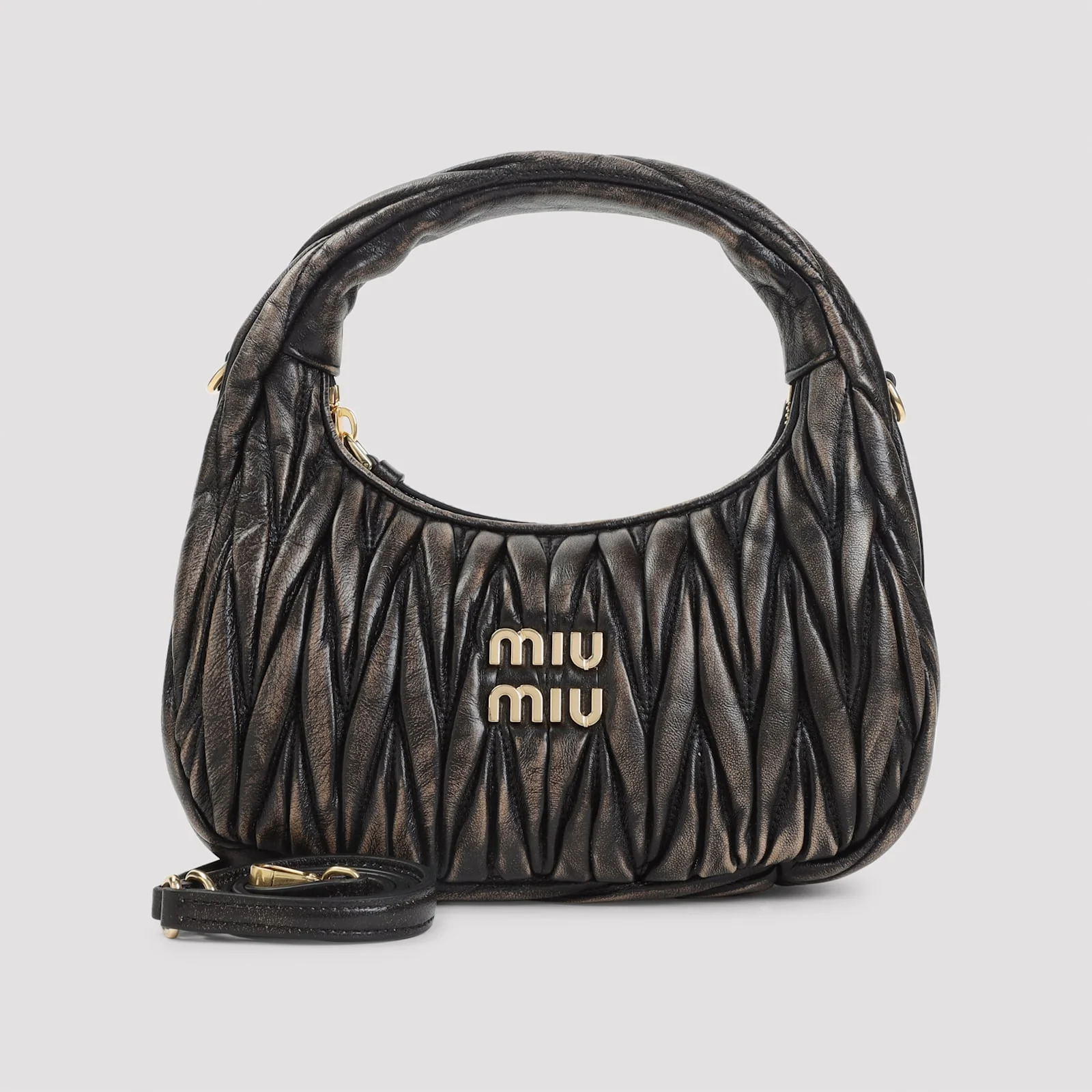 MIU MIU Sacca Shoulder Bag - Caffe` - Image 3
