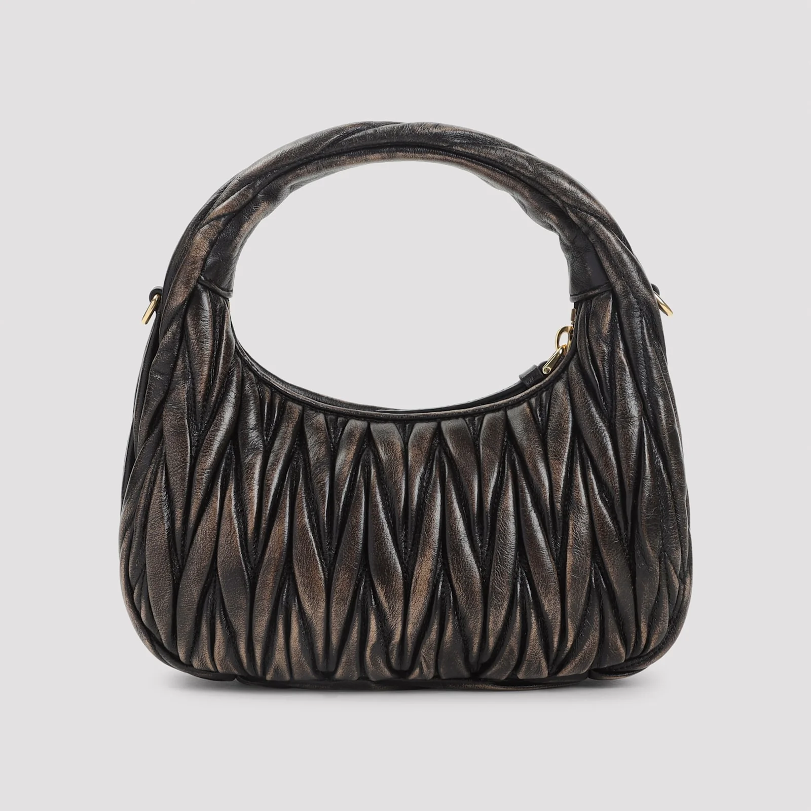 MIU MIU Sacca Shoulder Bag - Caffe` - Image 4