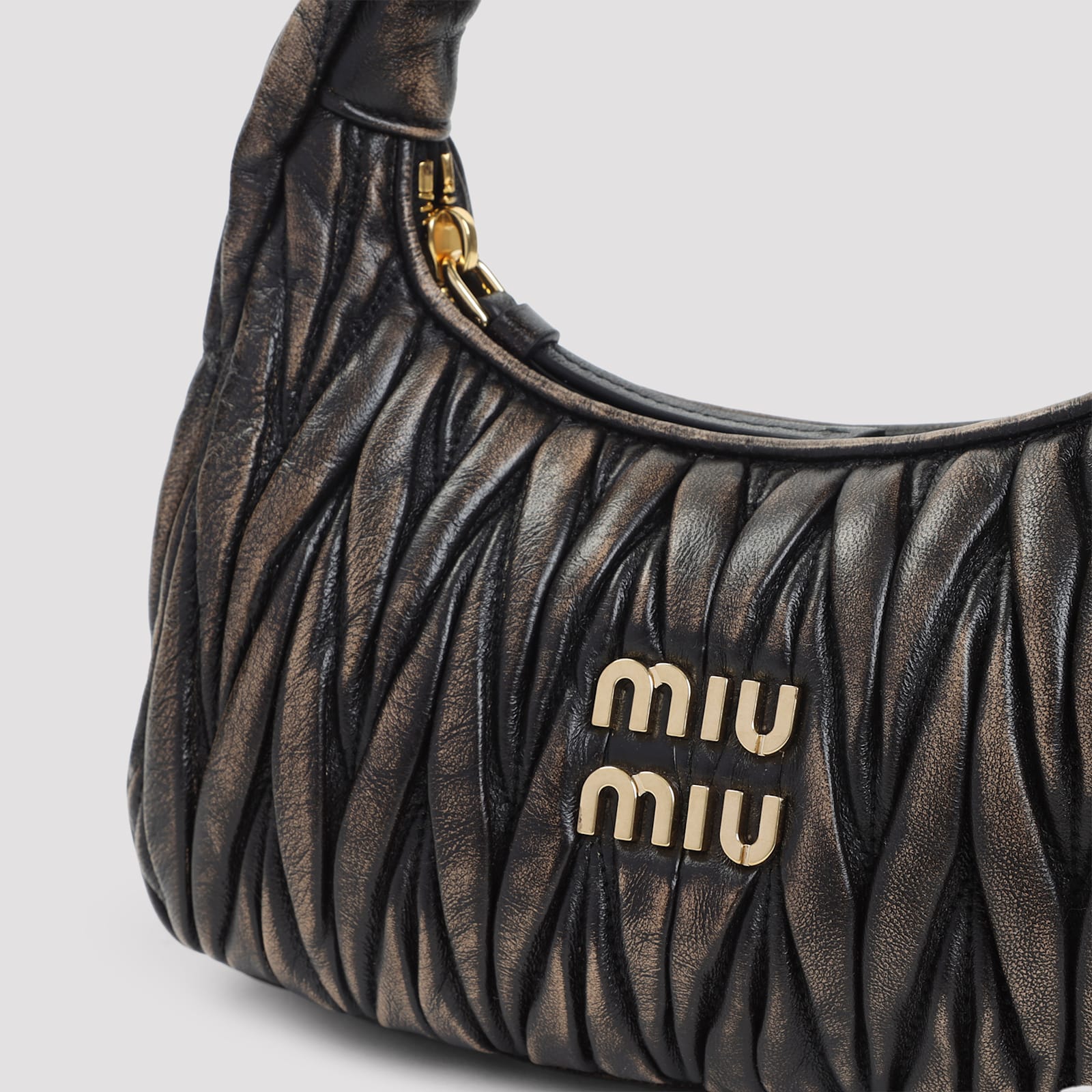 MIU MIU Sacca Shoulder Bag - Caffe` - Image 5