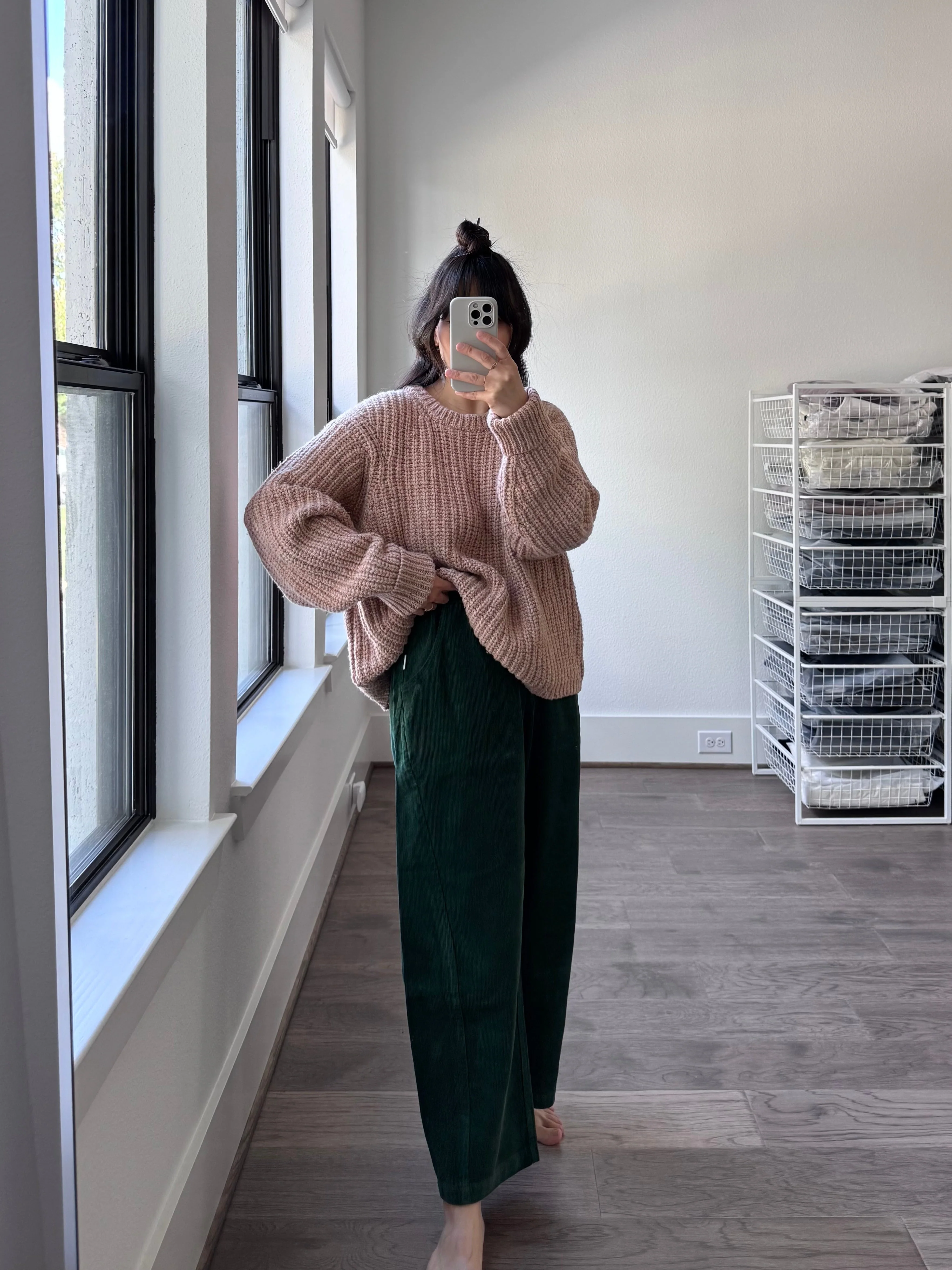 Le Bon Shoppe Corduroy Arc Pants - Foret - Image 3