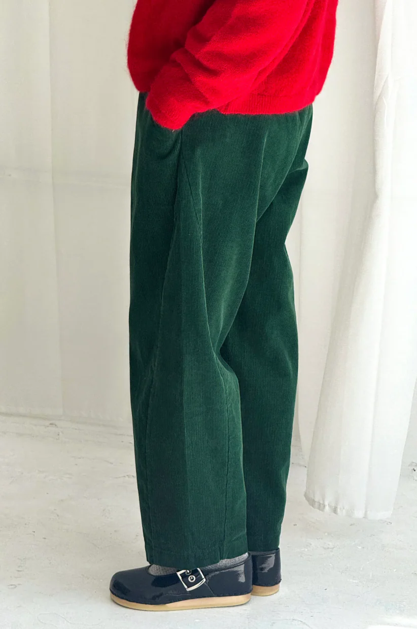 Le Bon Shoppe Corduroy Arc Pants - Foret - Image 7