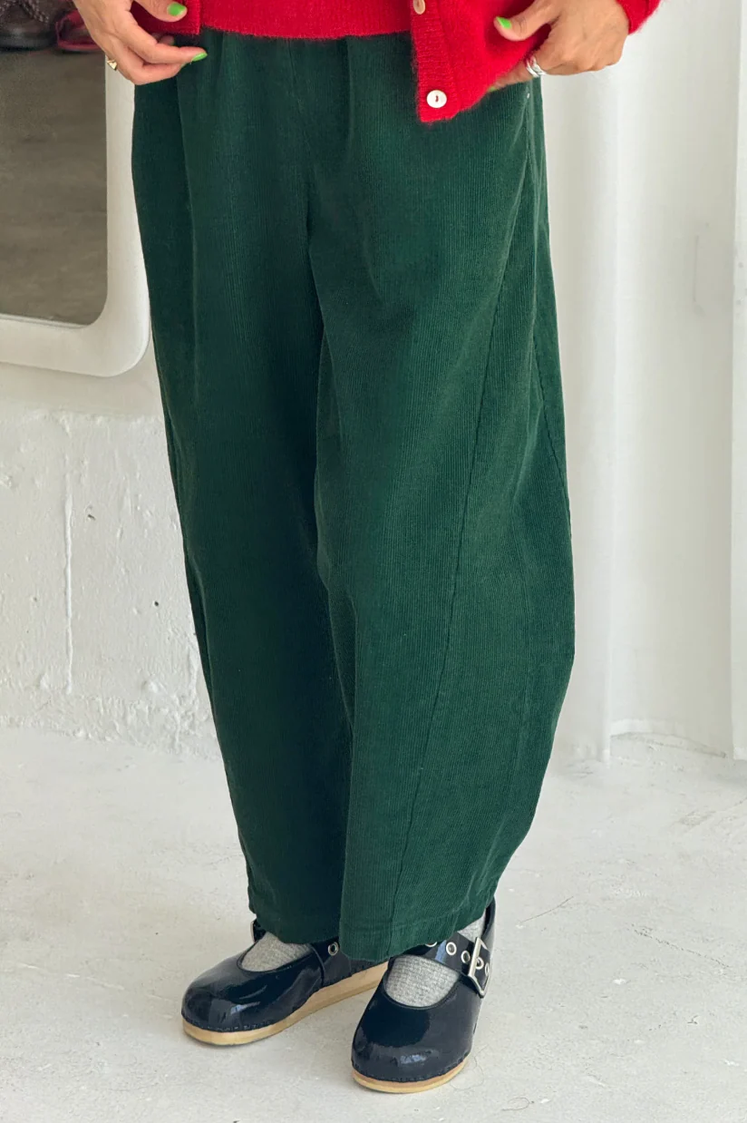 Le Bon Shoppe Corduroy Arc Pants - Foret - Image 9
