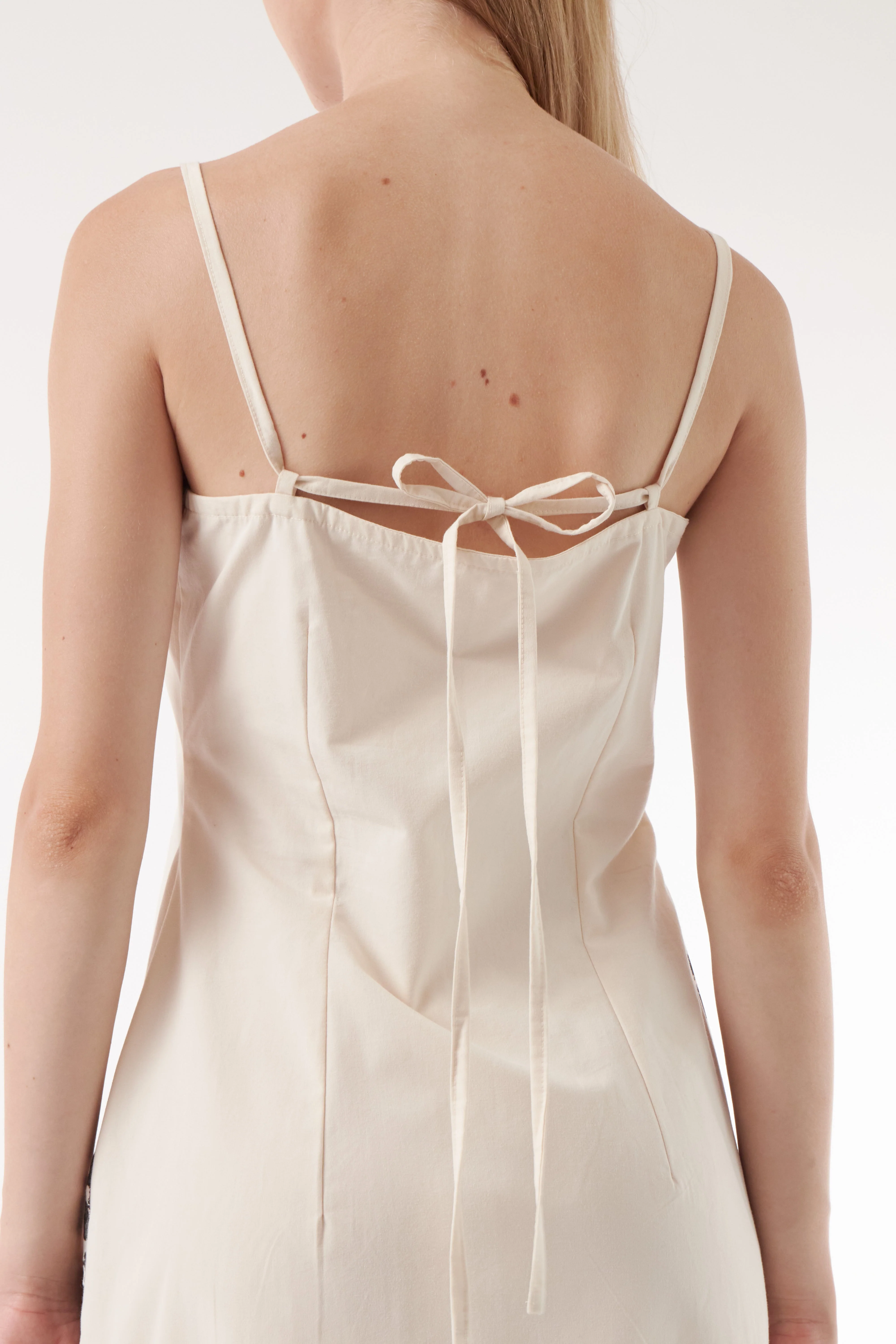 Colmillo de Morsa Palm Dress - Off White - Image 5