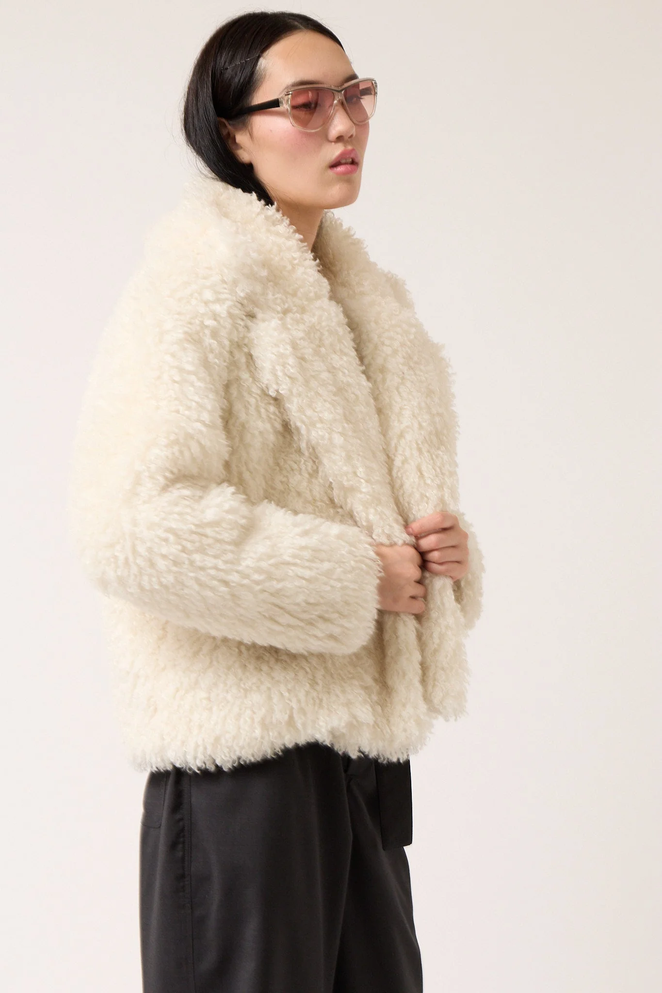 Colmillo de Morsa Shearling Jacket - Beige - Image 2